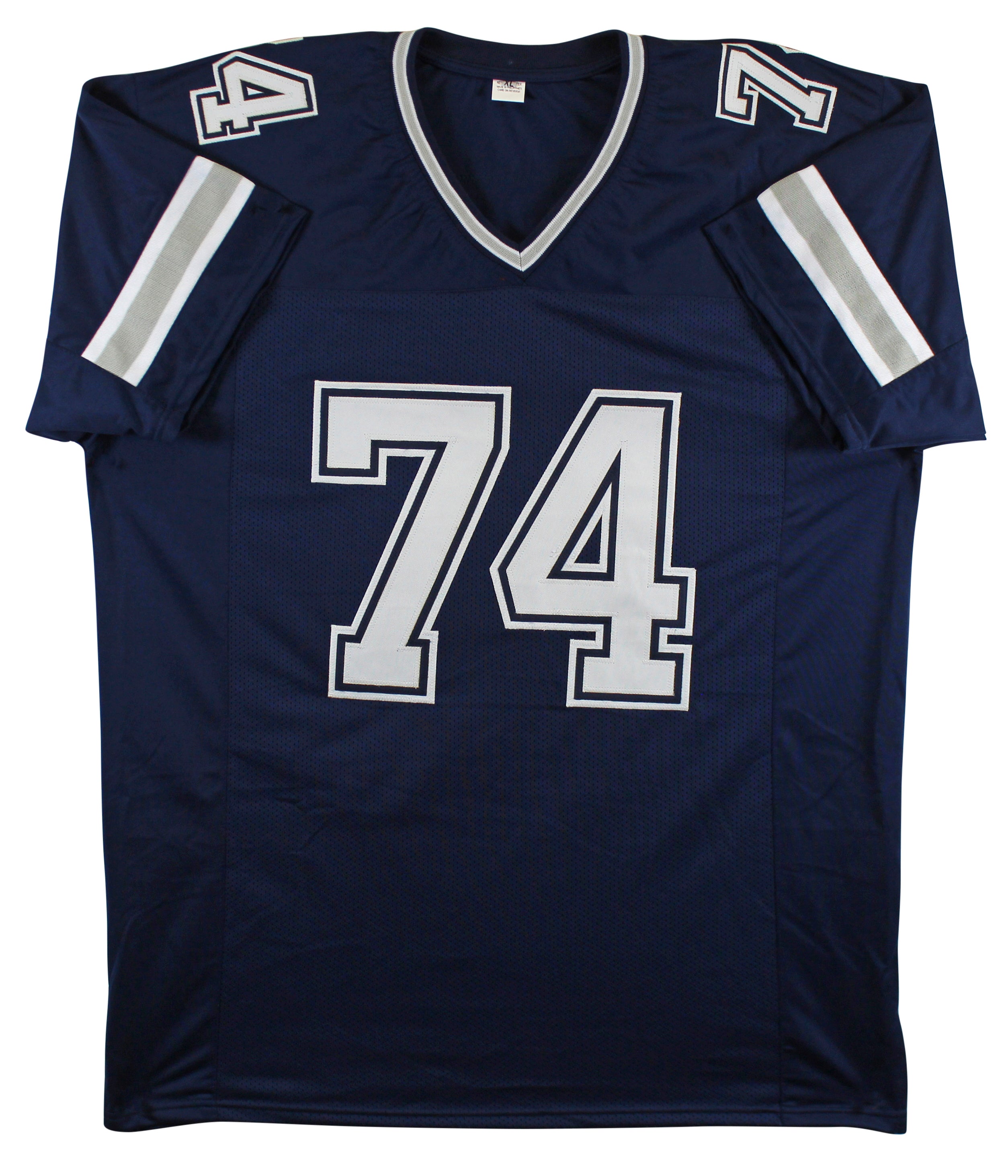 Bob Lilly "HOF 80" Authentic Signed Navy Blue Pro Style Jersey BAS Witnessed