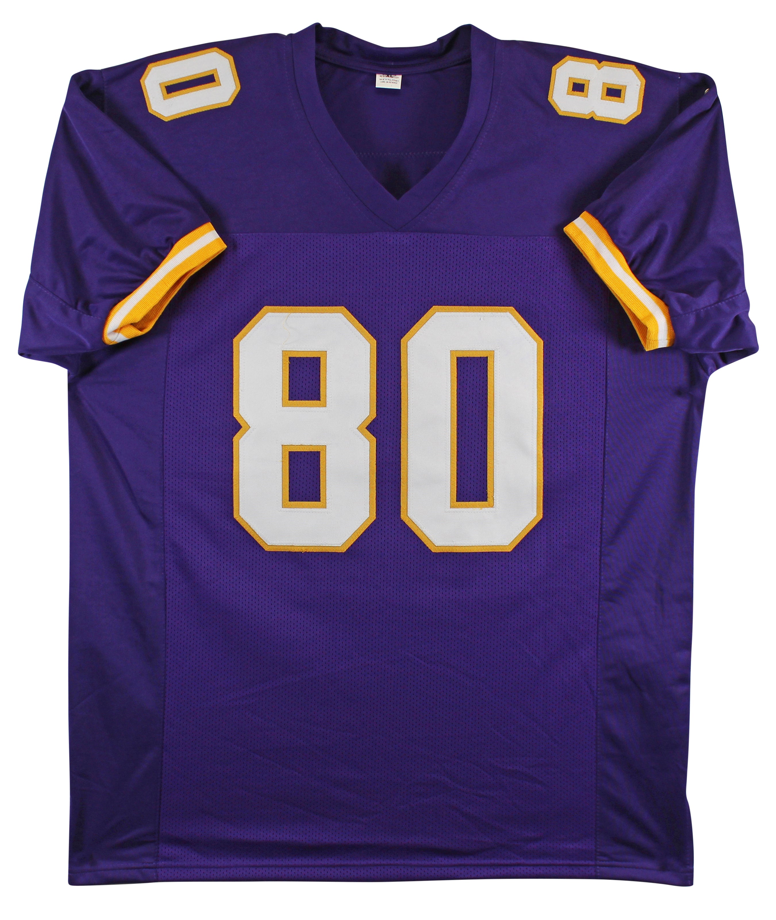 Cris Carter Authentic Signed Purple Pro Style Jersey Autographed BAS Witnessed