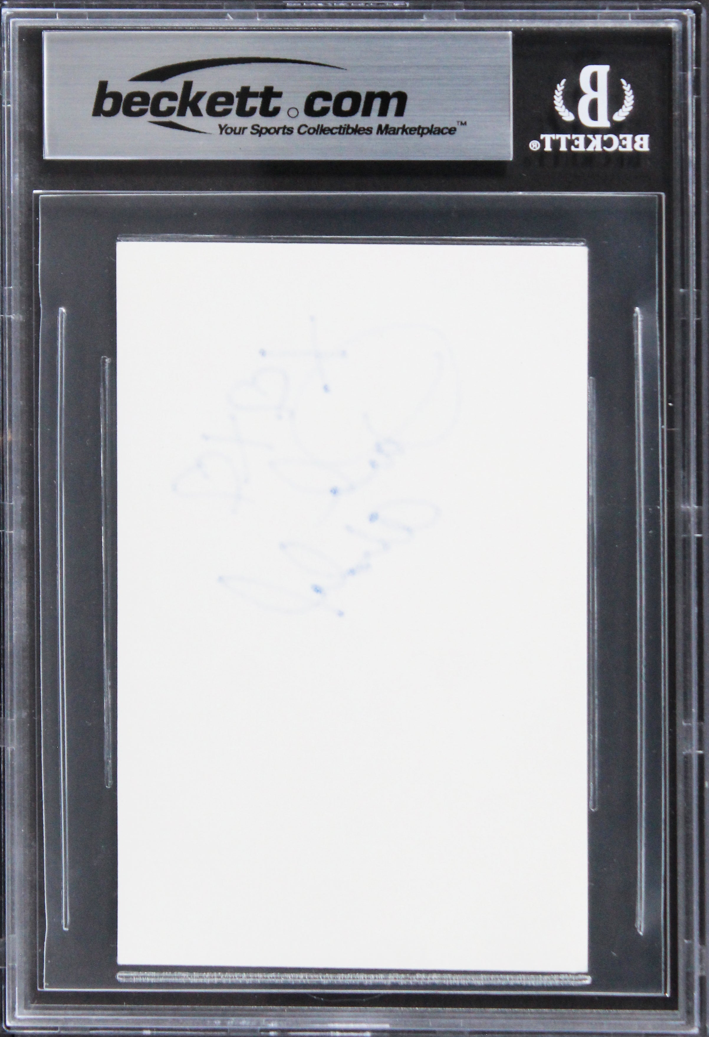 Paula Abdul American Idol "xoxo" Authentic Signed 3x5 Index Card BAS Slabbed 1