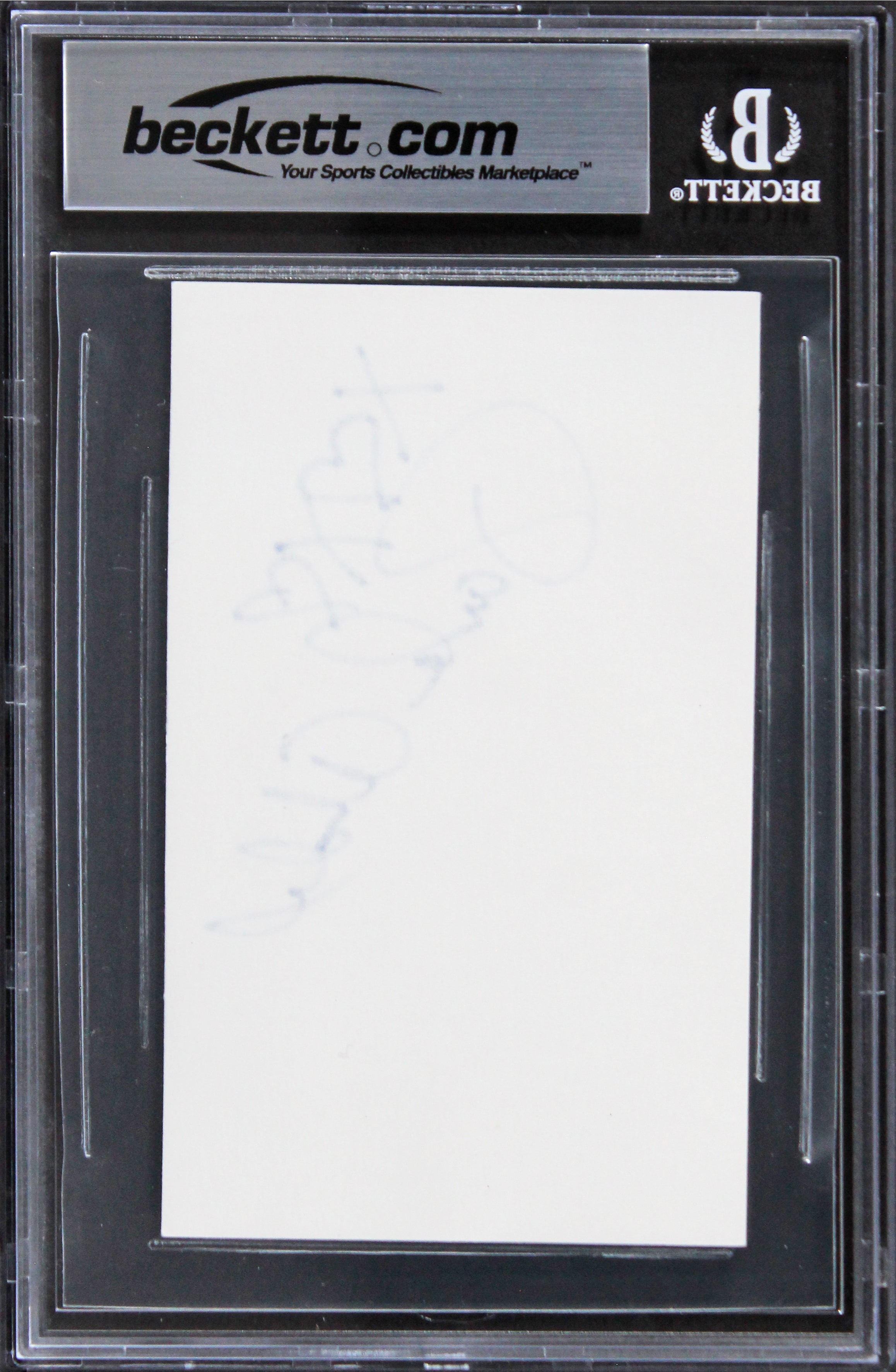Paula Abdul American Idol "xoxo" Authentic Signed 3x5 Index Card BAS Slabbed 2