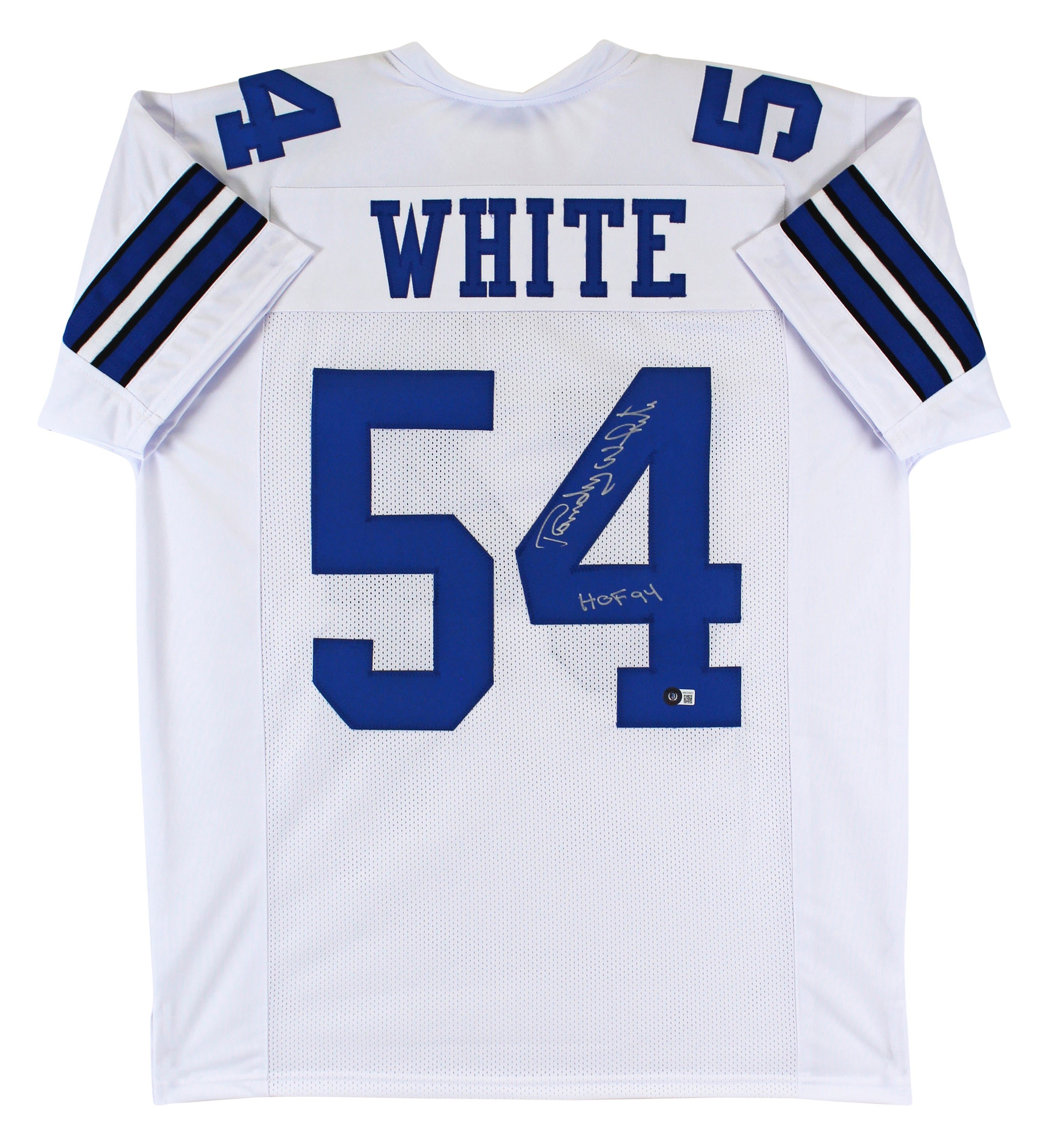 Randy White "HOF 94" Authentic Signed White Pro Style Jersey BAS Witnessed HOLIDAY DOORBUSTER