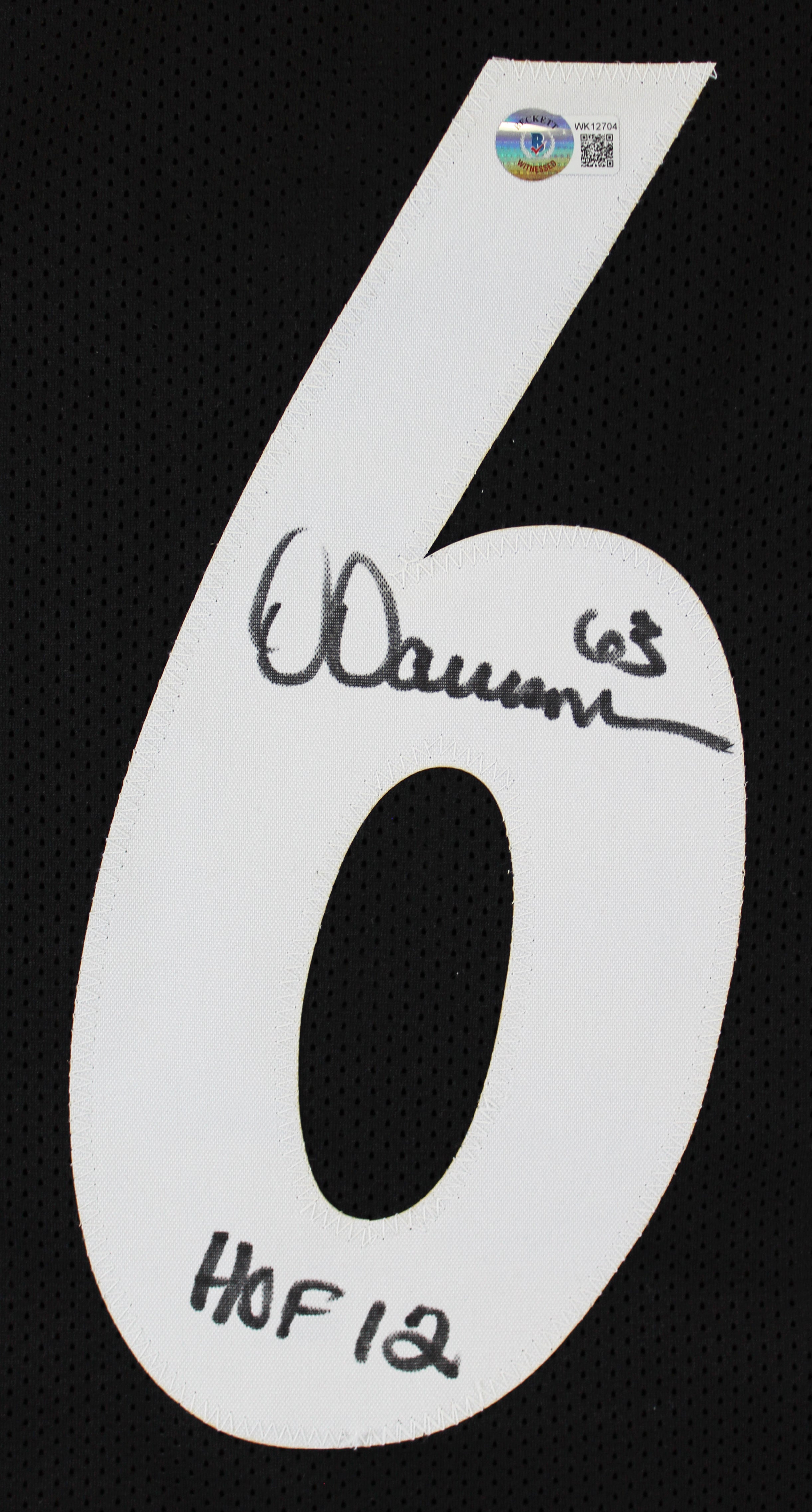Dermontti Dawson "HOF 12" Authentic Signed Black Pro Style Jersey BAS Witnessed