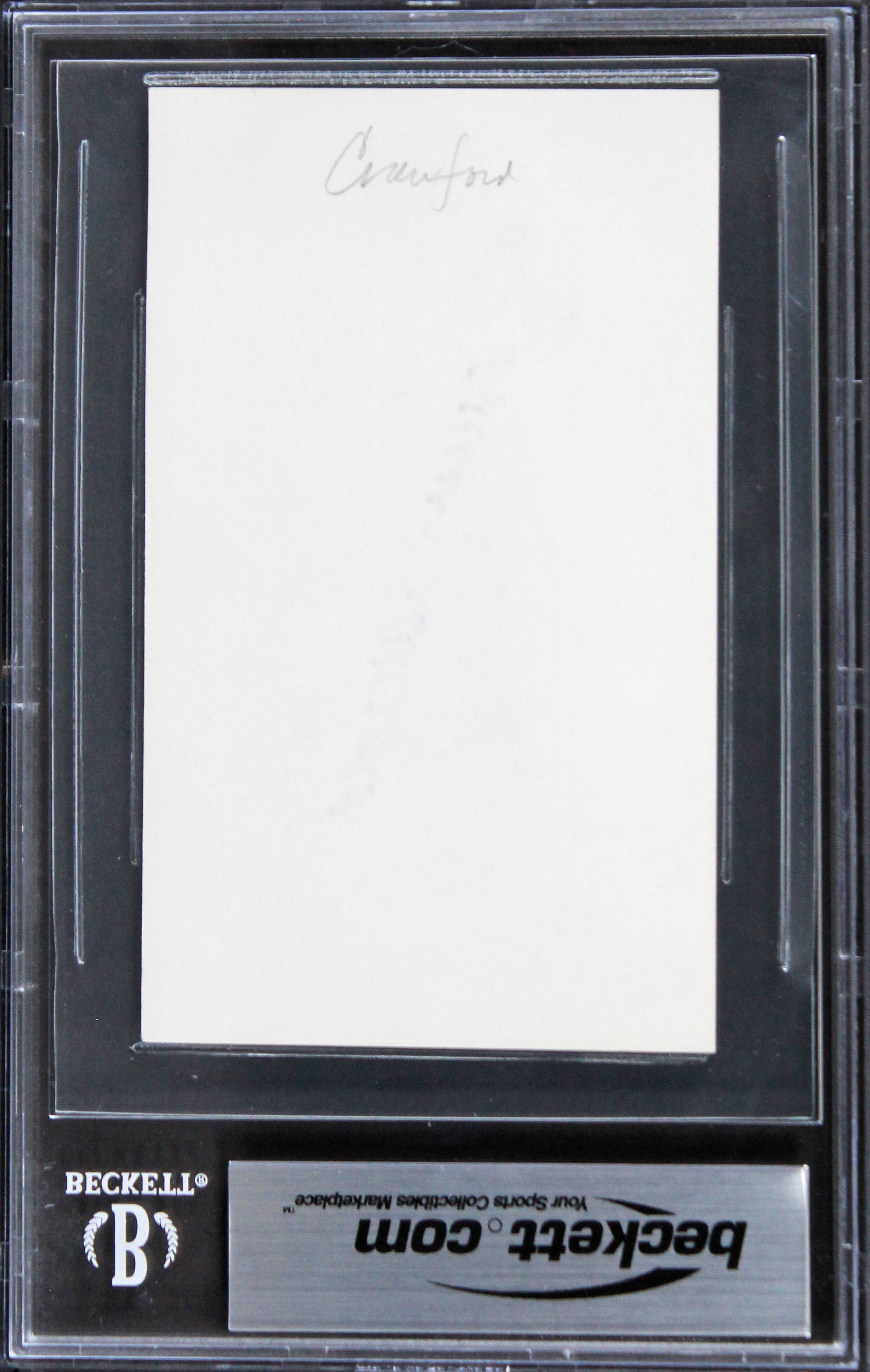 Johnny Crawford The Rifleman Authentic Signed 3x5 Index Card BAS Slabbed 2