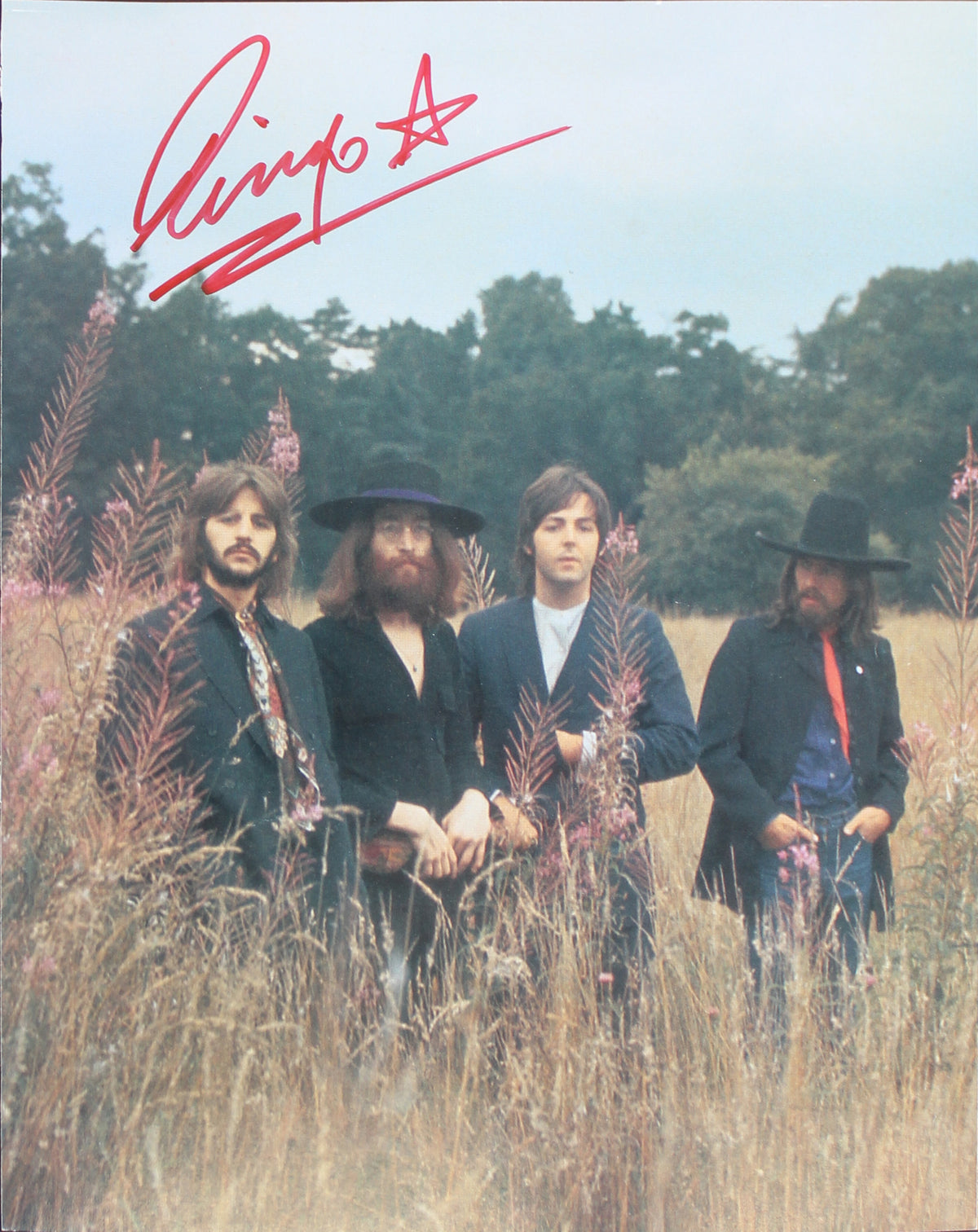 Ringo Starr Authentic Signed 7.75x10 Calendar Photo Autographed JSA #XX60011