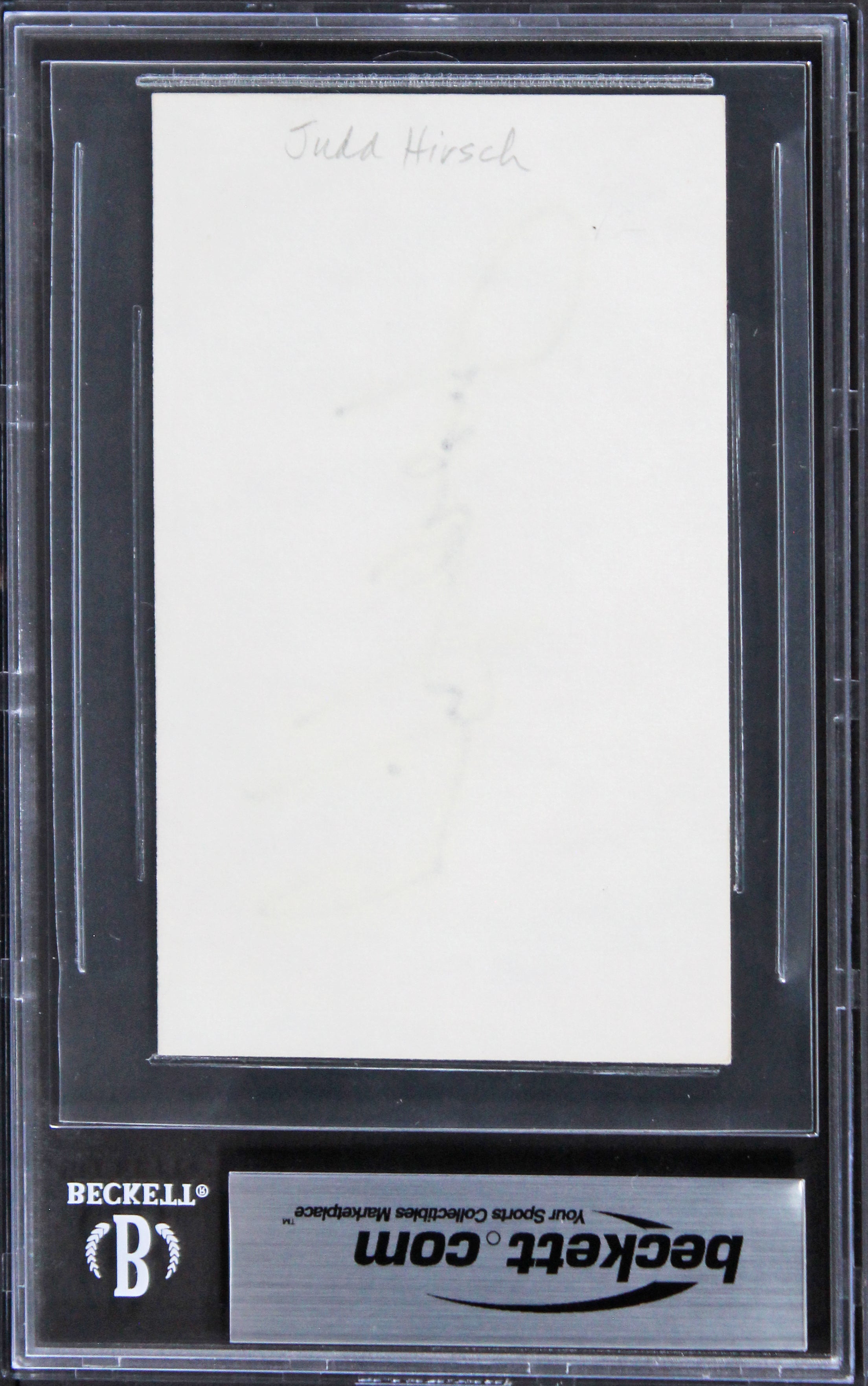 Judd Hirsch Taxi Authentic Signed 3x5 Index Card Autographed BAS Slabbed
