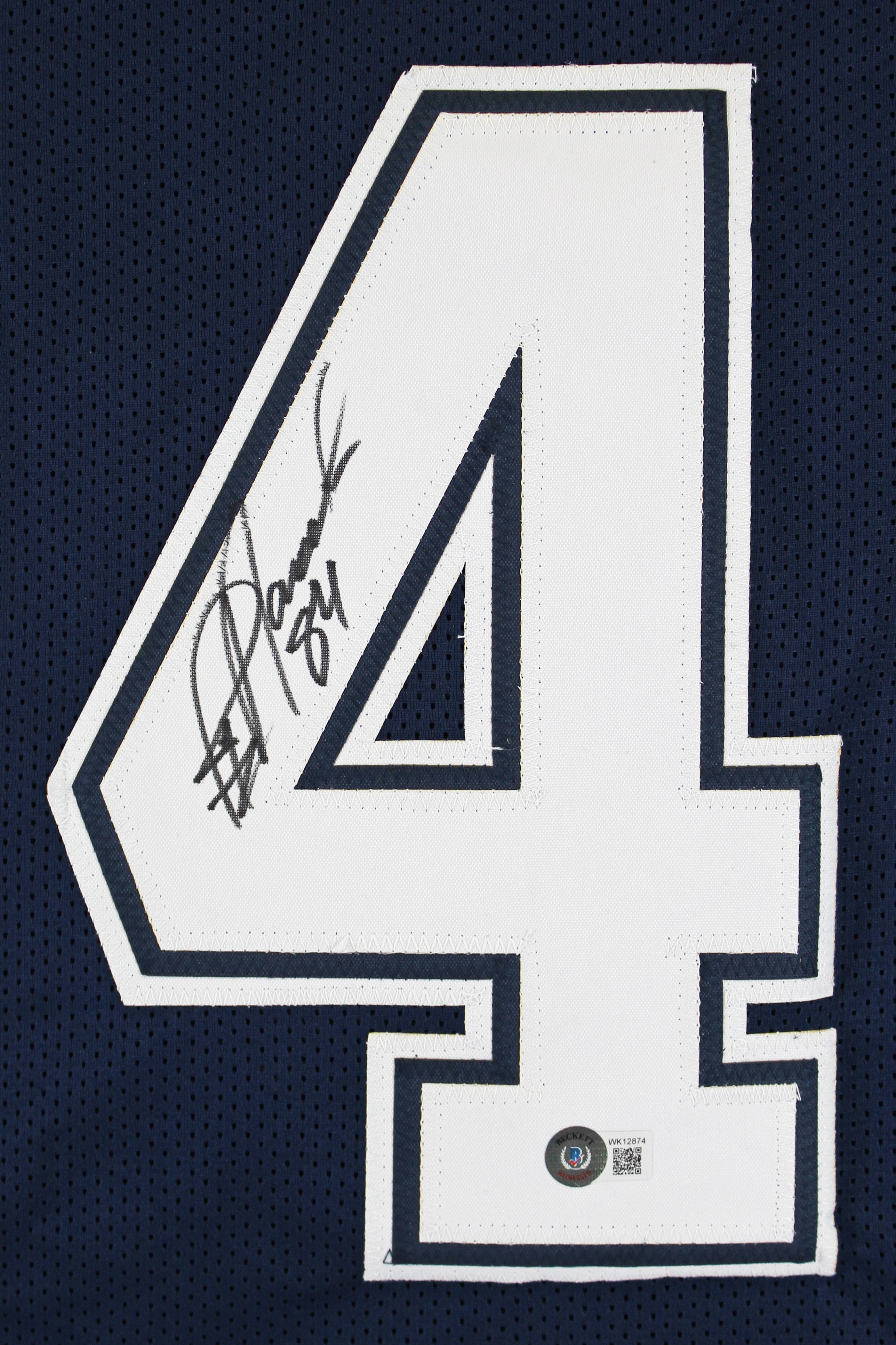 Jay Novacek Authentic Signed Navy Blue Pro Style Jersey Autographed BAS Witness