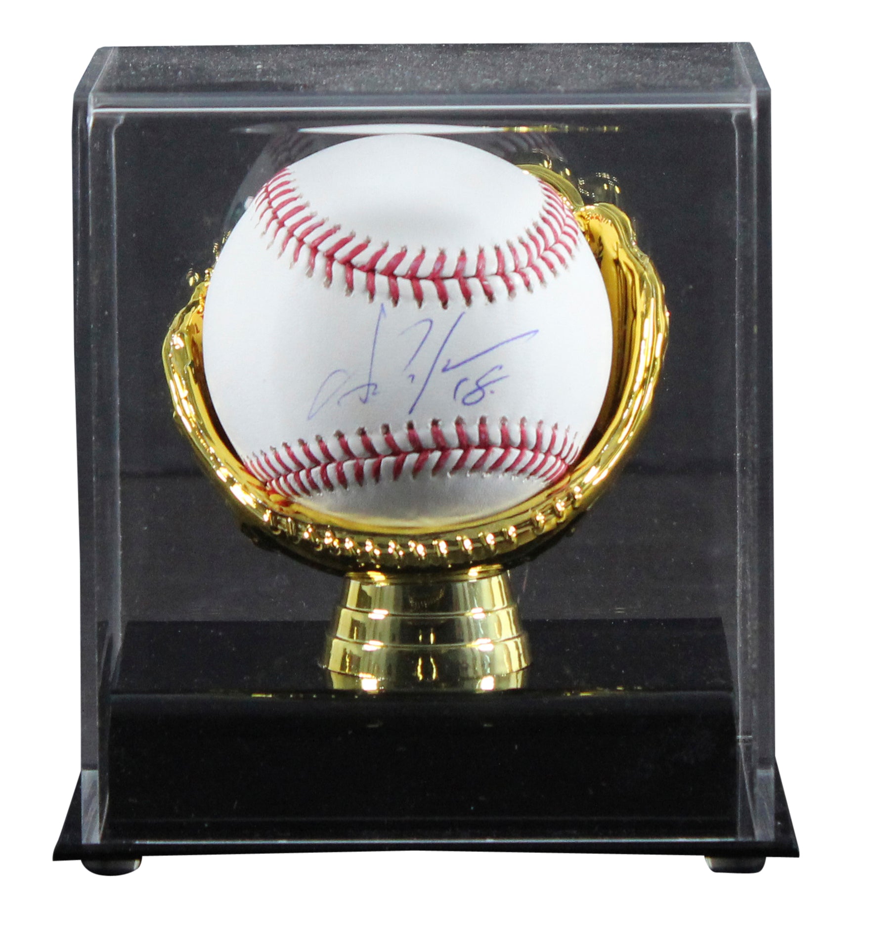 Dodgers Yoshinobu Yamamoto Signed Manfred Oml Baseball w/ Case MLB & Fanatics