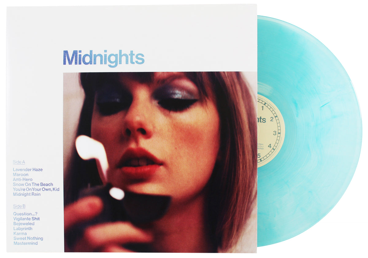 Taylor Swift Authentic Signed Midnights Album Flat w/ Album & Vinyl BAS LOA