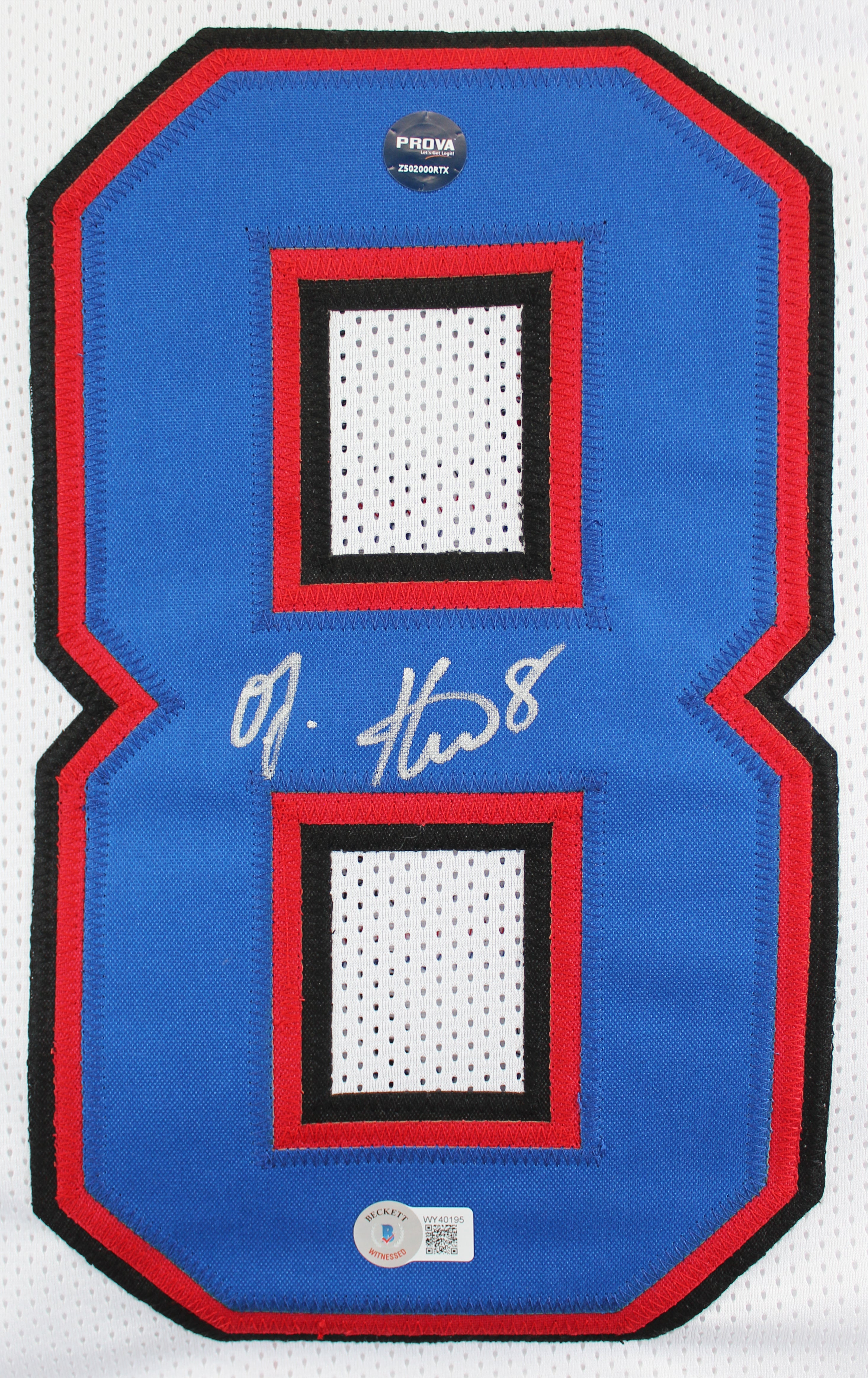 O.J. Howard Authentic Signed White Pro Style Jersey Autographed BAS Witnessed