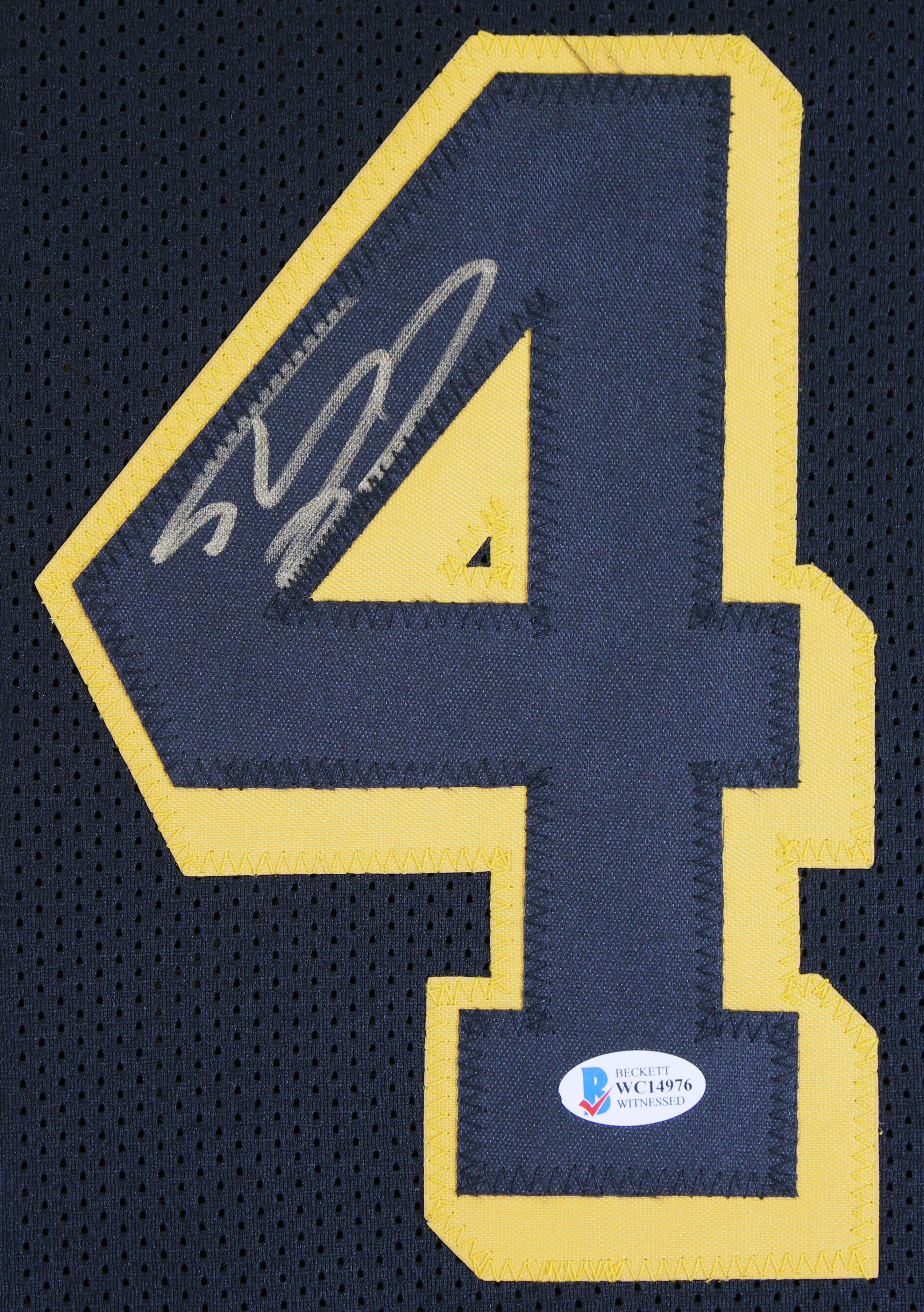 Shaquille O'Neal Signed Black Mamba Pro Style w/ Black Numbers Jersey BAS Wit