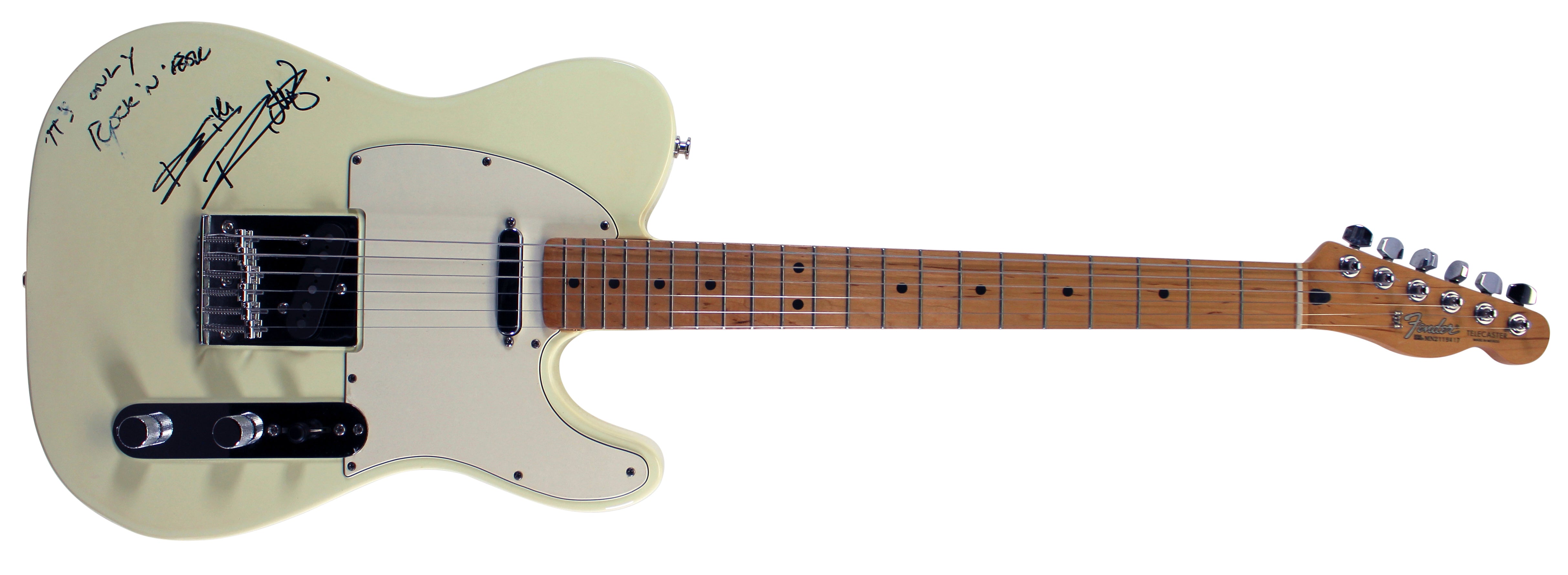 Keith Richards "It's Only Rock N' Roll" Signed Fender Telecaster Guitar BAS