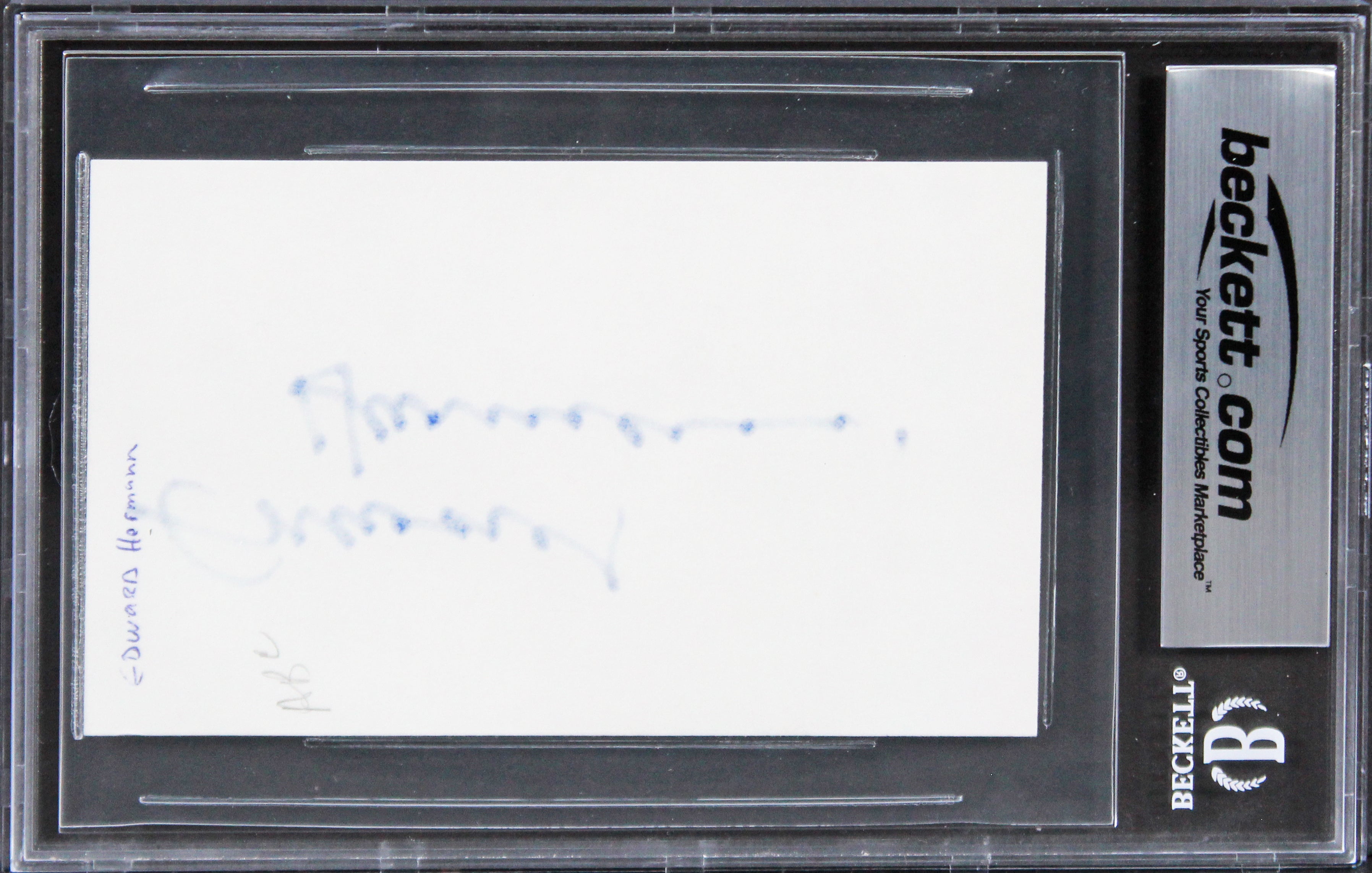 Edward Herrmann Overboard Authentic Signed 3x5 Index Card BAS Slabbed