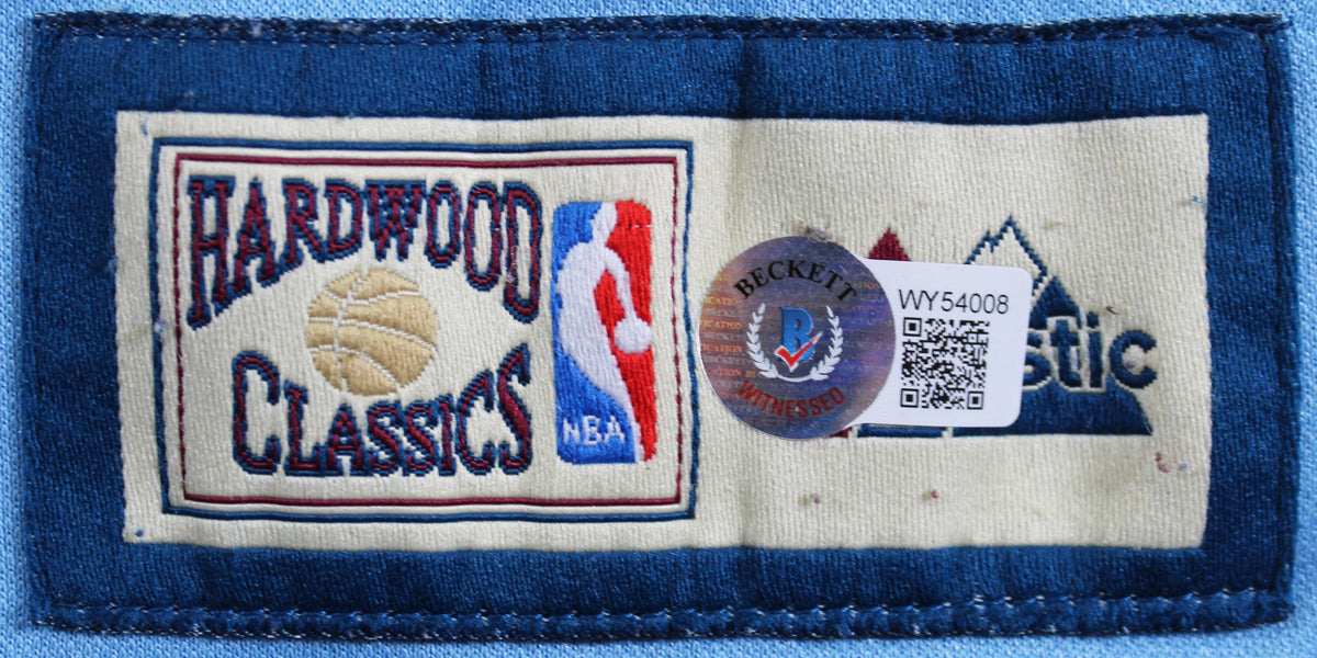 Lakers Magic Johnson Authentic Signed Blue Majestic Hardwood Classics Warmup Jacket BAS Witnessed #WY54008