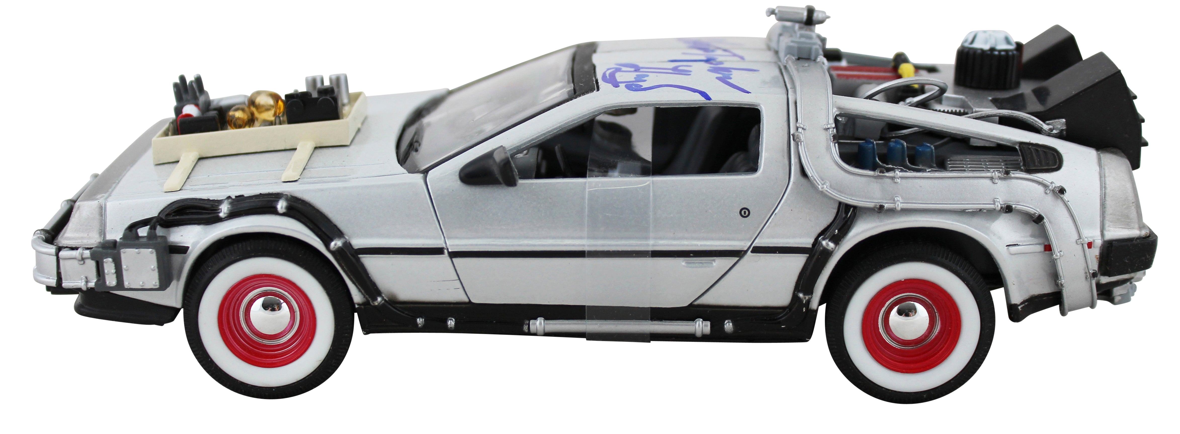 Christopher Lloyd Back To The Future 3 Signed Die Cast DeLorean JSA #LL04109