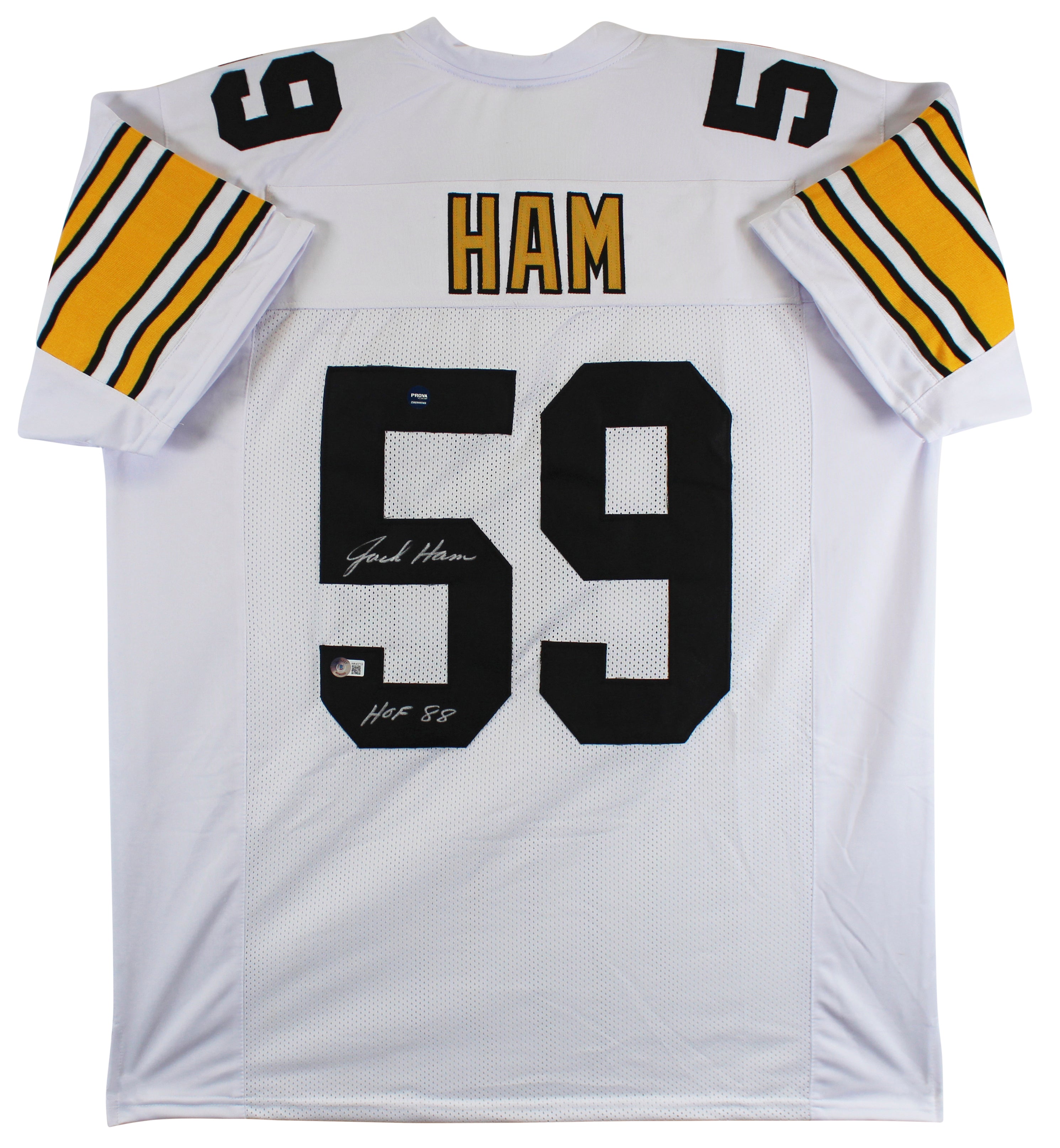 Jack Ham "HOF 88" Authentic Signed White Pro Style Jersey BAS Witnessed
