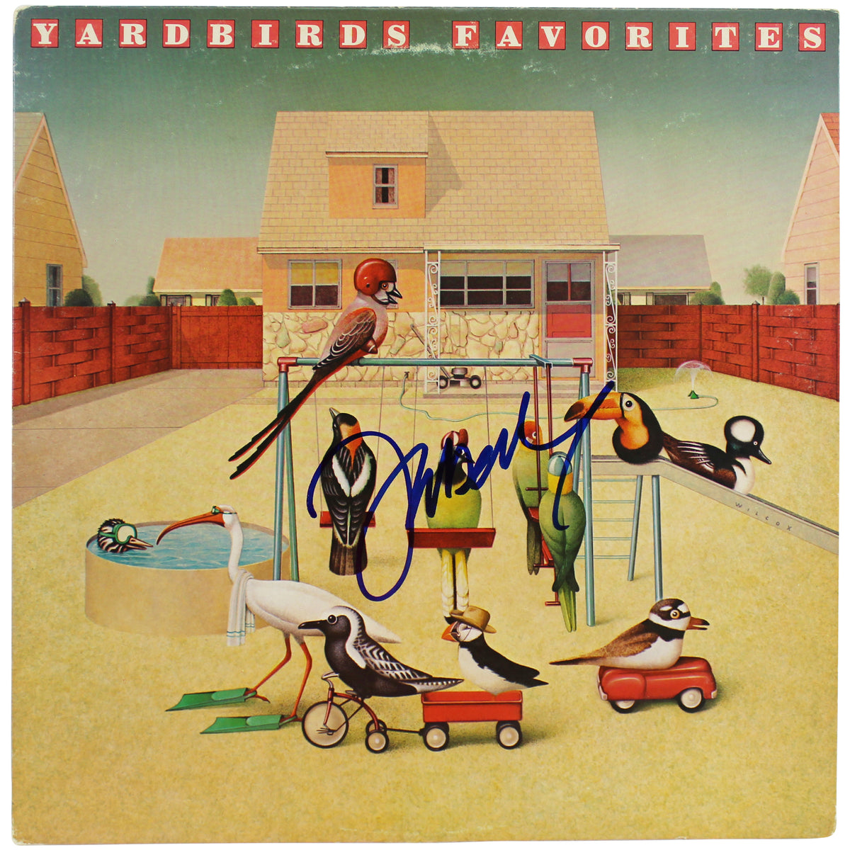 Jeff Beck The Yardbirds Signed Favorites Album Cover W/ Vinyl JSA #FF66687