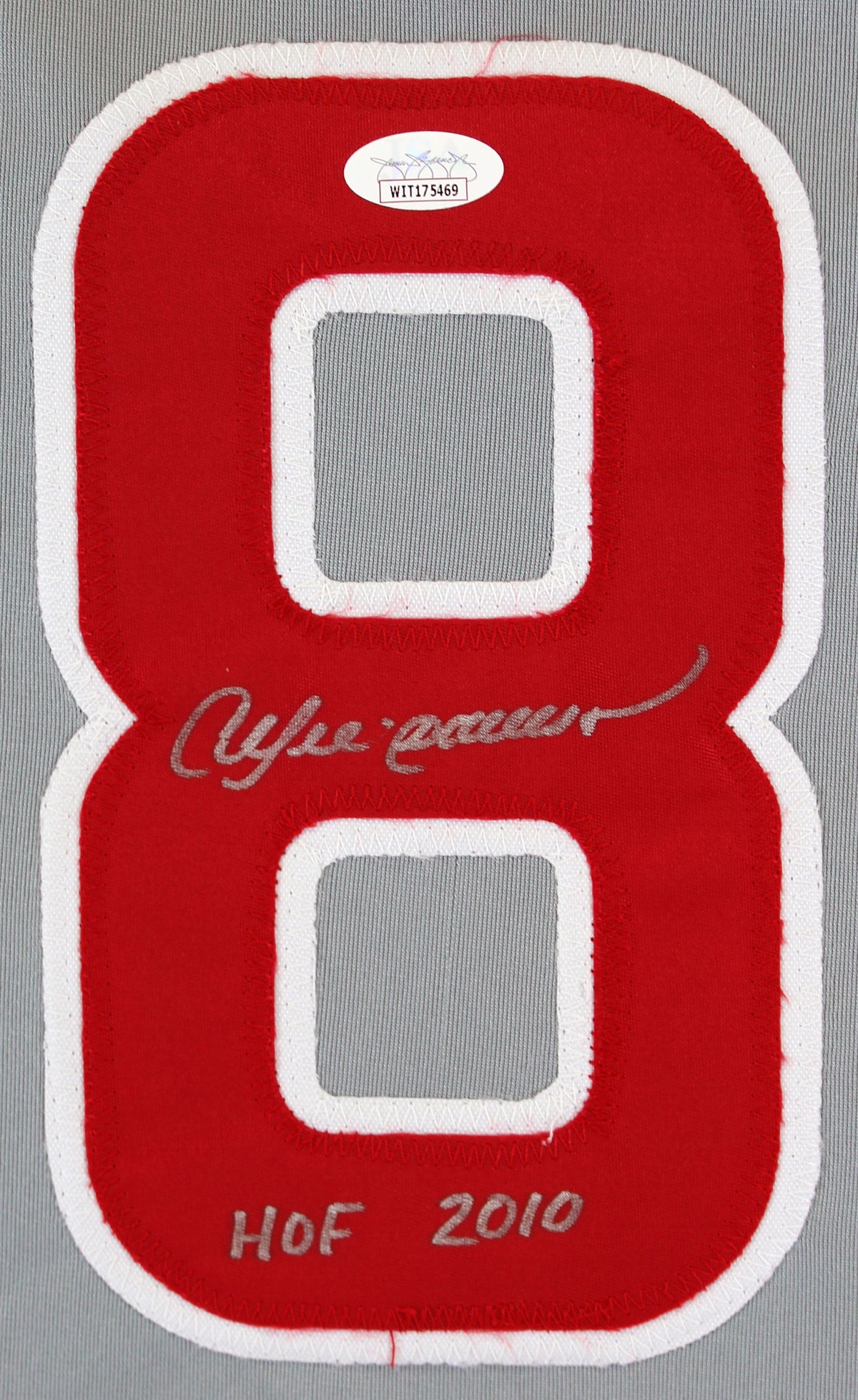 Cubs Andre Dawson "HOF 2010" Authentic Signed Grey Pro Style Jersey JSA Witness
