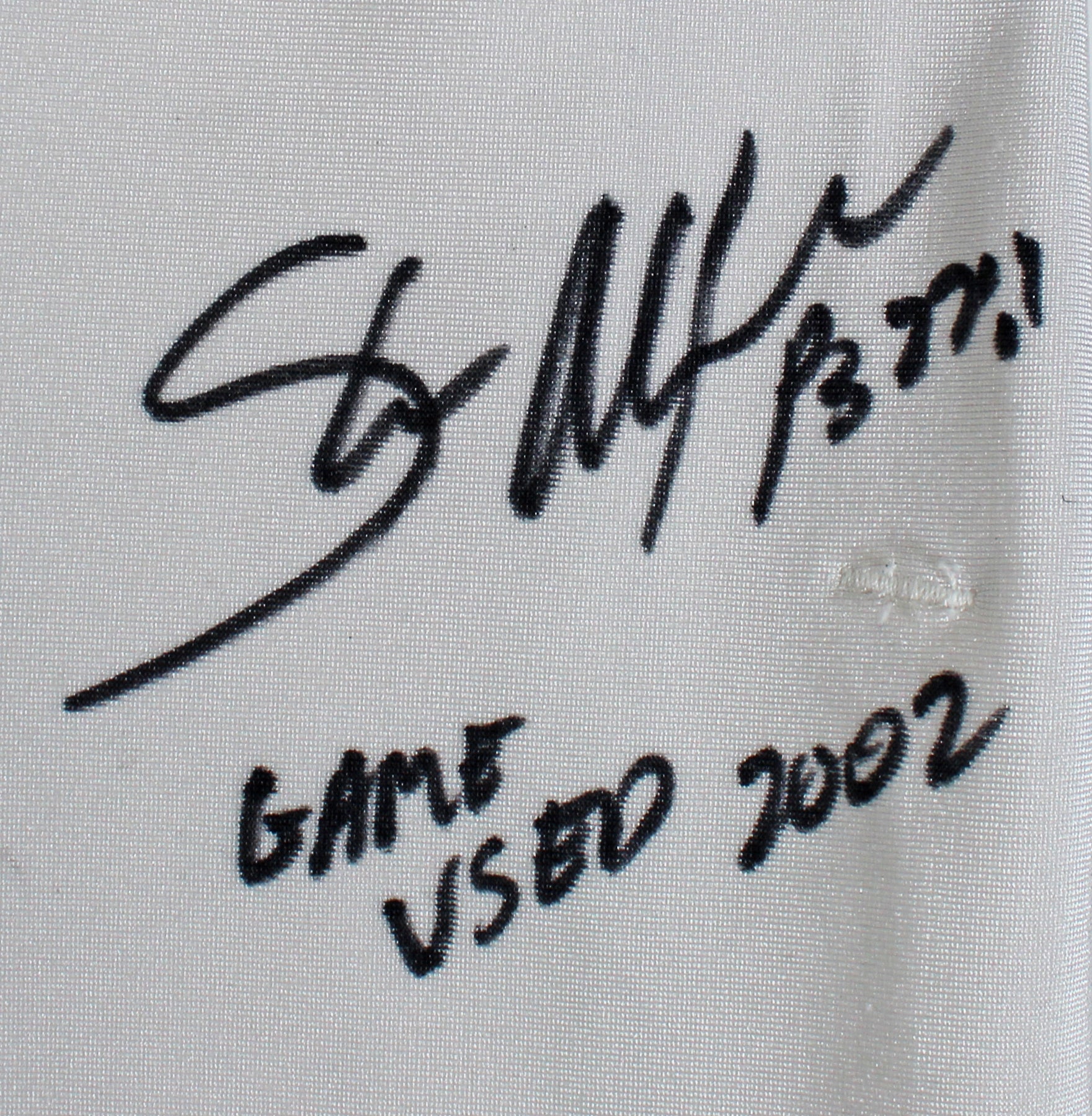Seahawks Shaun Alexander "Game Used 2002" Signed White Reebok Pants BAS Witness