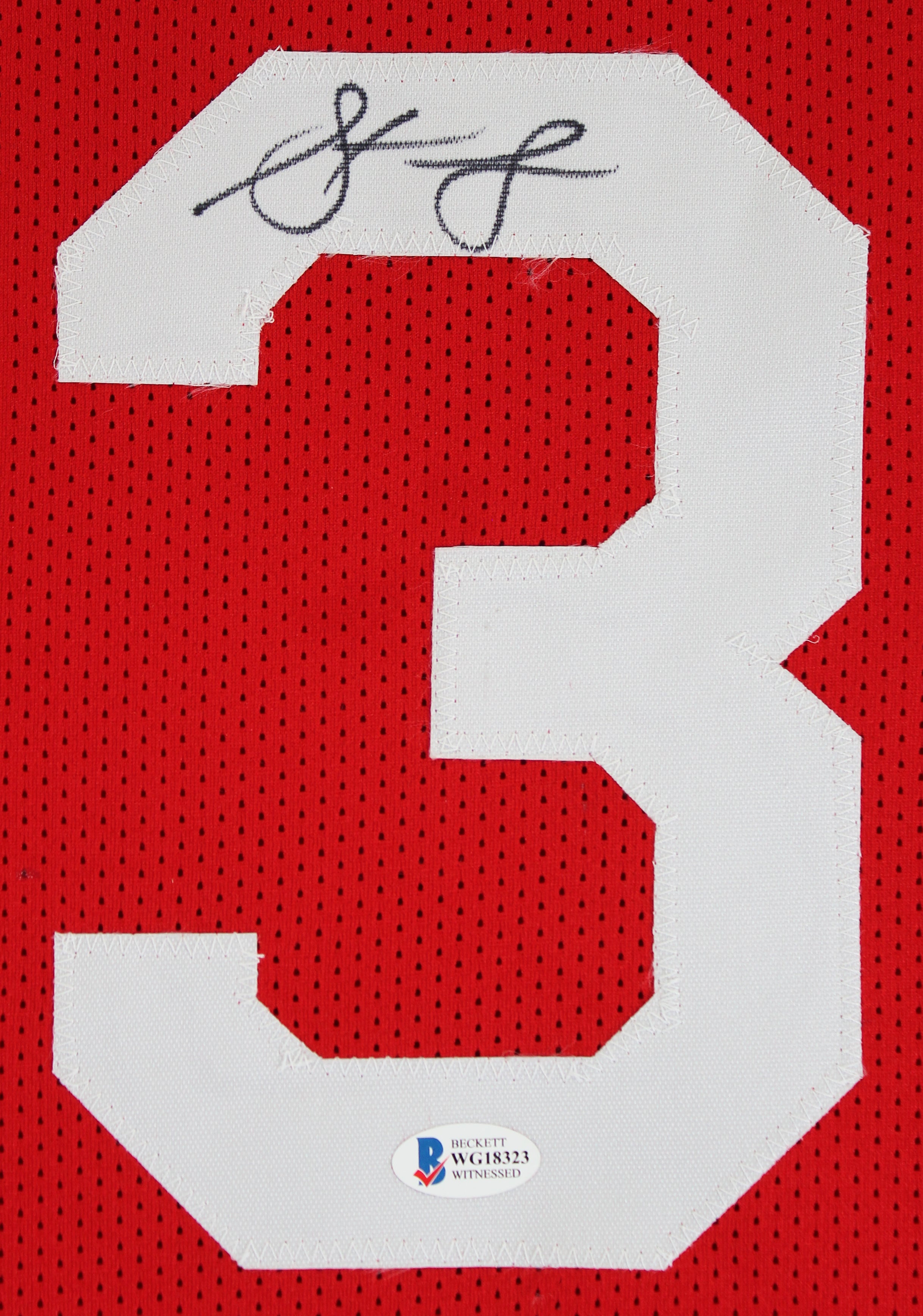 Steve Francis Authentic Signed Red Pro Style Jersey Autographed BAS Witnessed