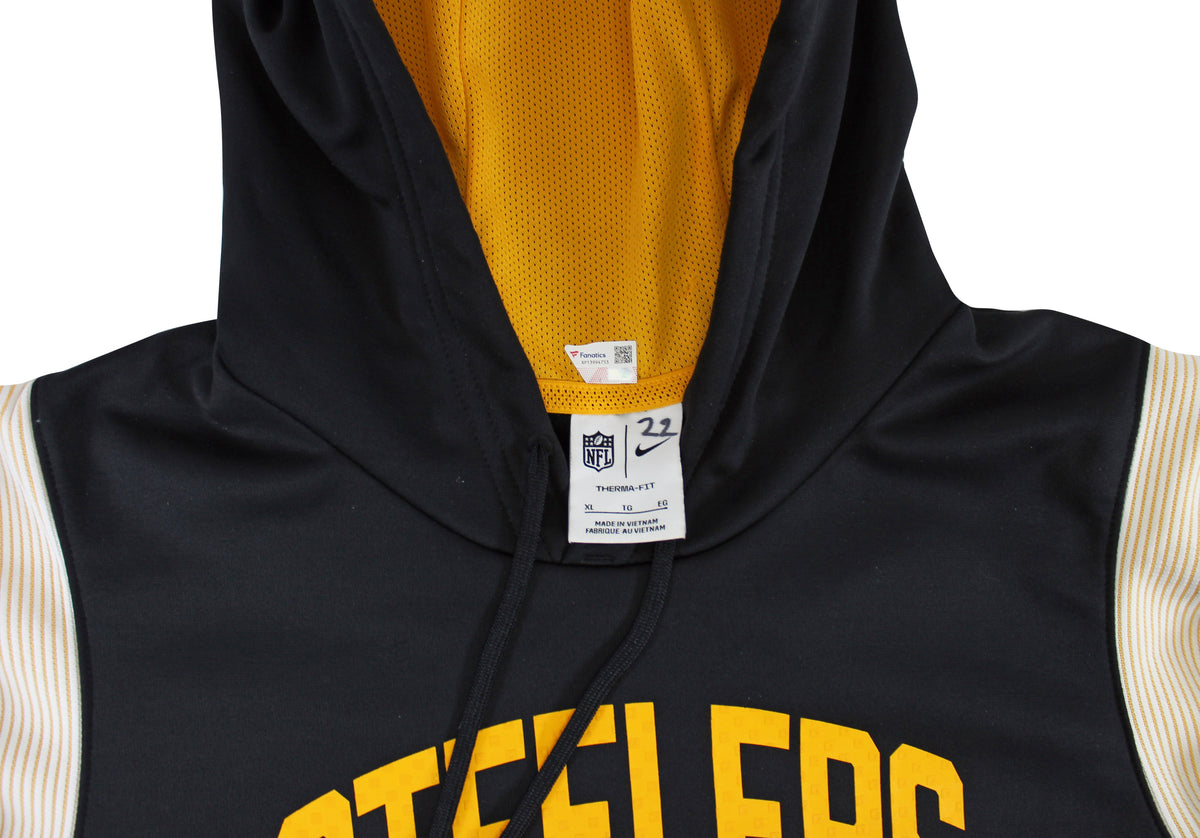 Najee Harris Signed Worn Steelers Team Issued Nike Therma-Fit Hoodie Fanatics