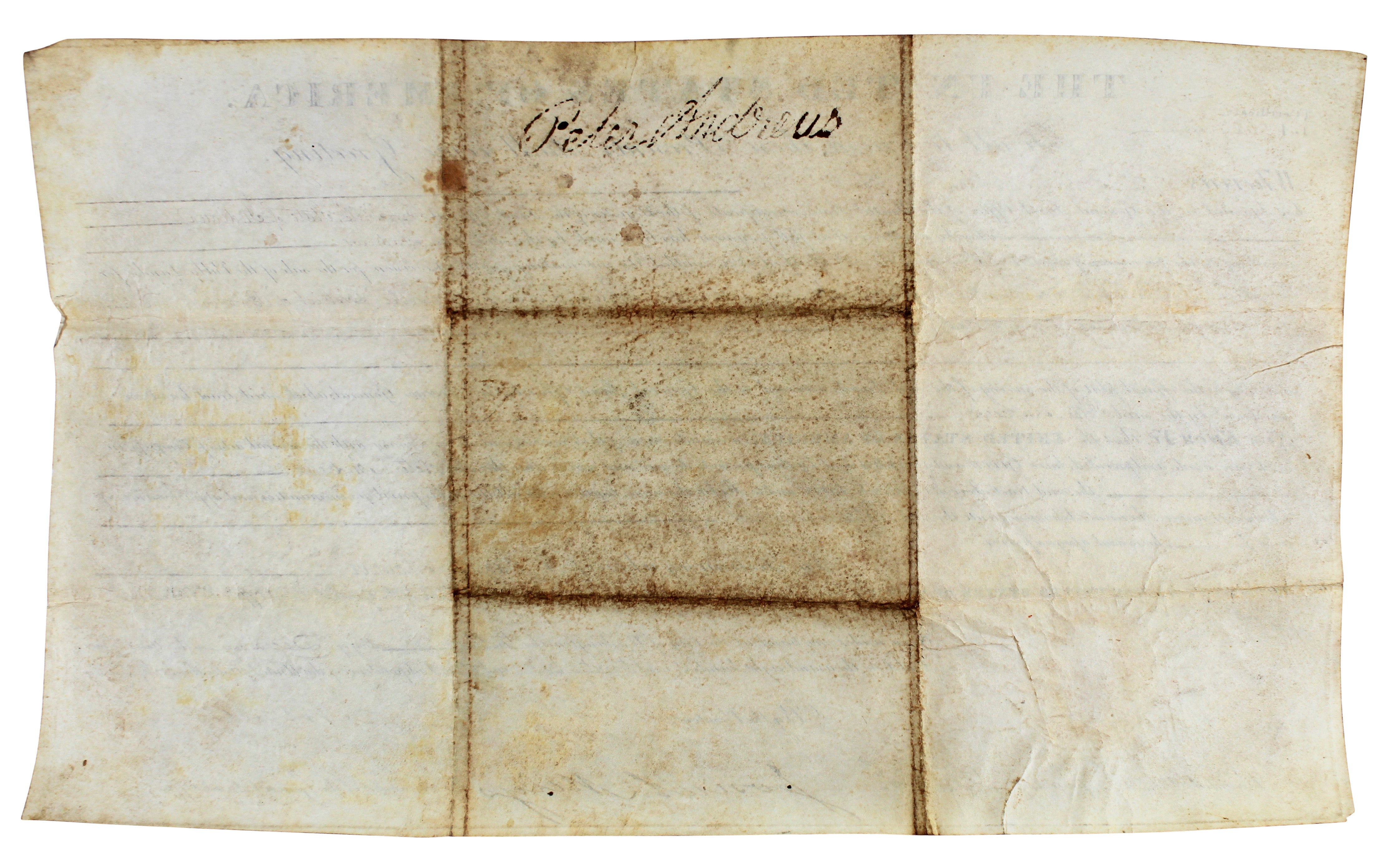 James Monroe Authentic Signed 9.75x16 1821 Land Grant Document BAS #AB14562