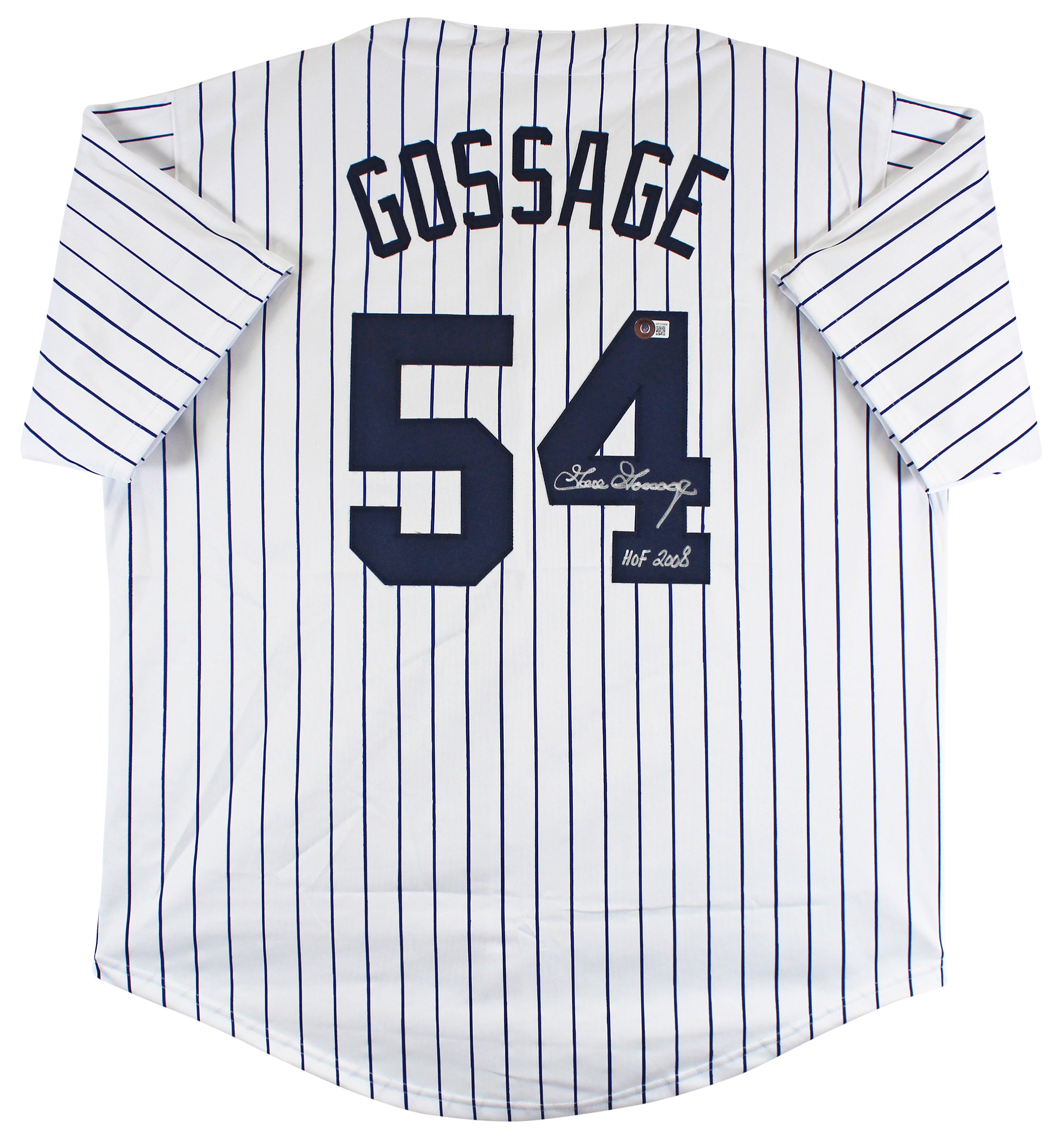 Goose Gossage Authentic Signed White Pro Style Jersey Autographed BAS Witnessed