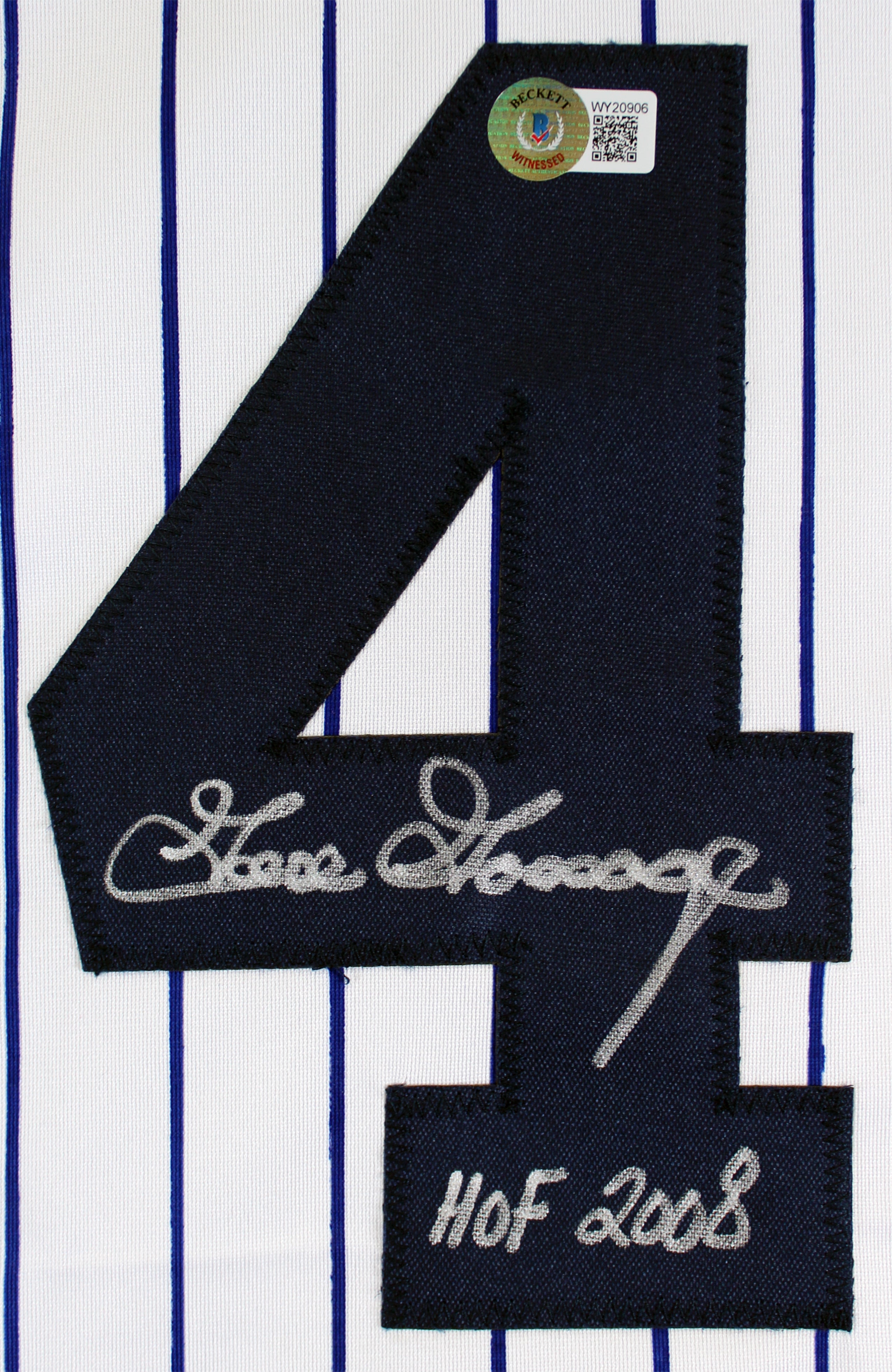 Goose Gossage Authentic Signed White Pro Style Jersey Autographed BAS Witnessed