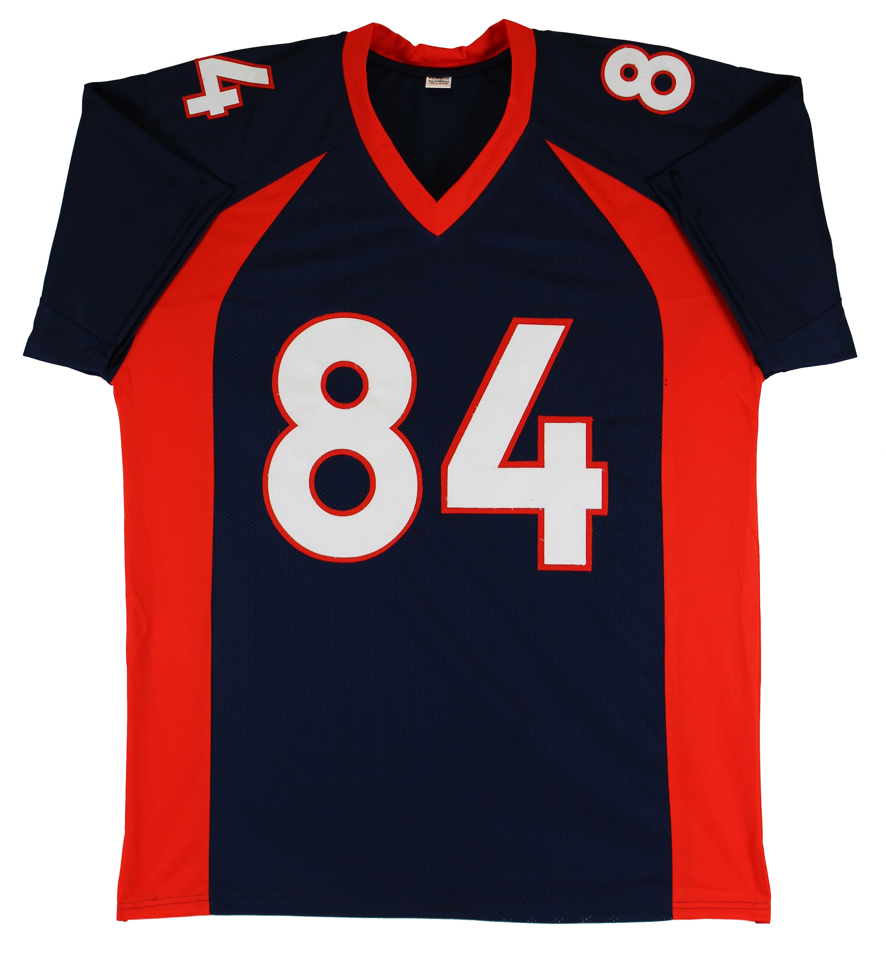 Shannon Sharpe Authentic Signed Navy Blue Pro Style Jersey BAS Witnessed