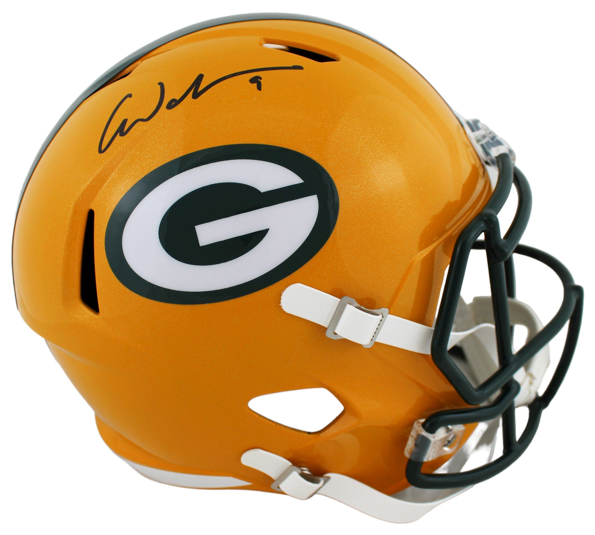 Packers Christian Watson Authentic Signed Full Size Speed Rep Helmet BAS Witness