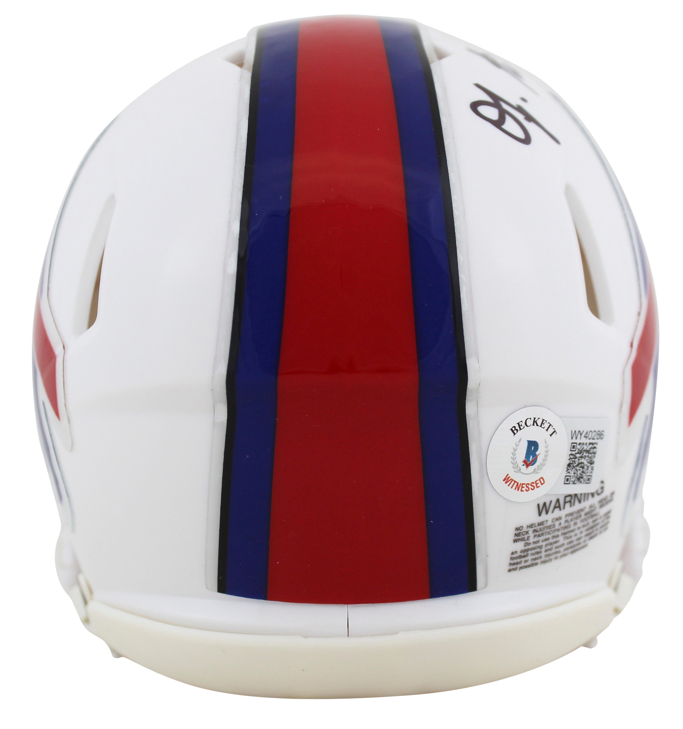 Bills O.J. Howard Authentic Signed Speed Mini Helmet Autographed BAS Witnessed