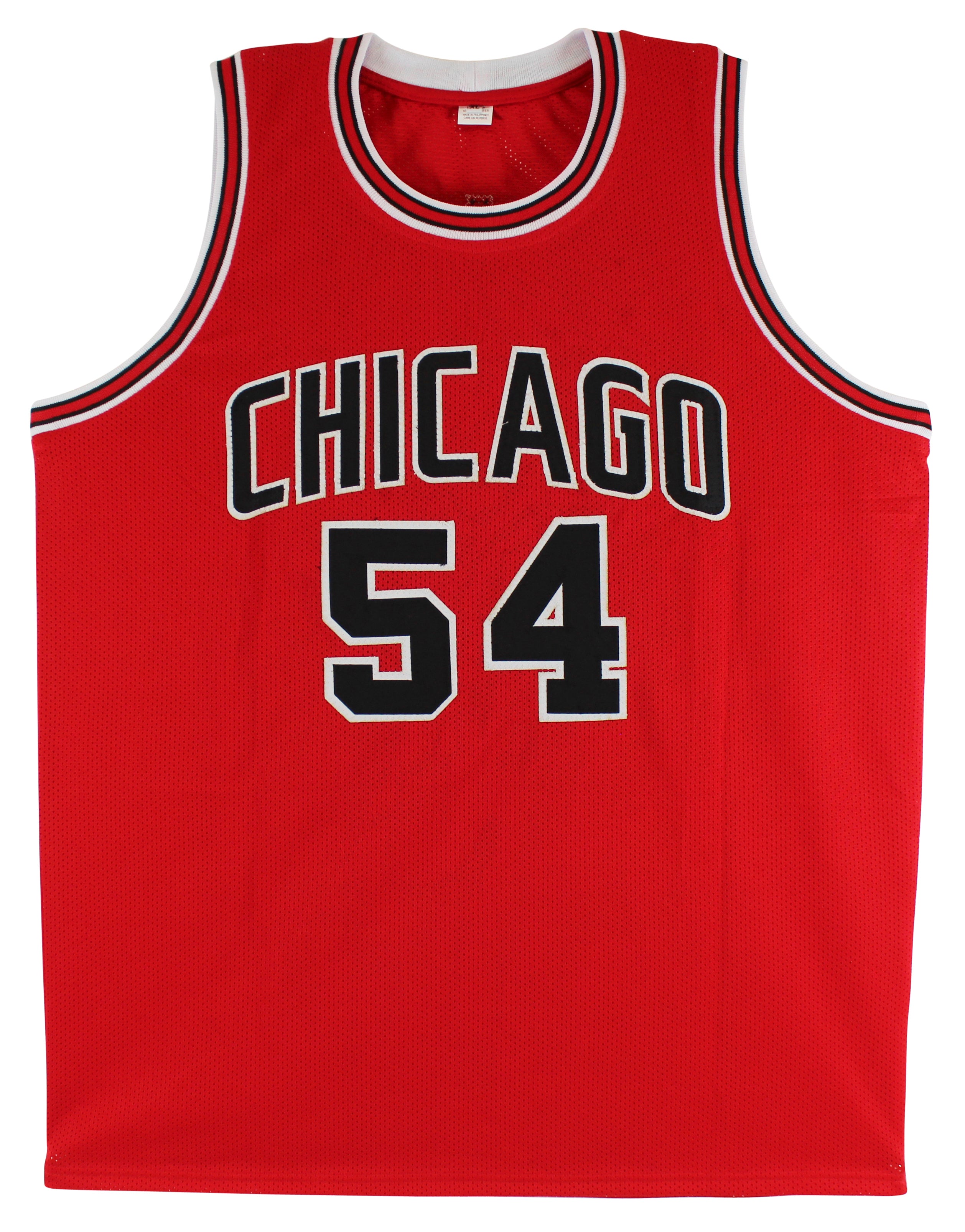 Horace Grant Authentic Signed Red Pro Style Jersey Autographed BAS Witnessed