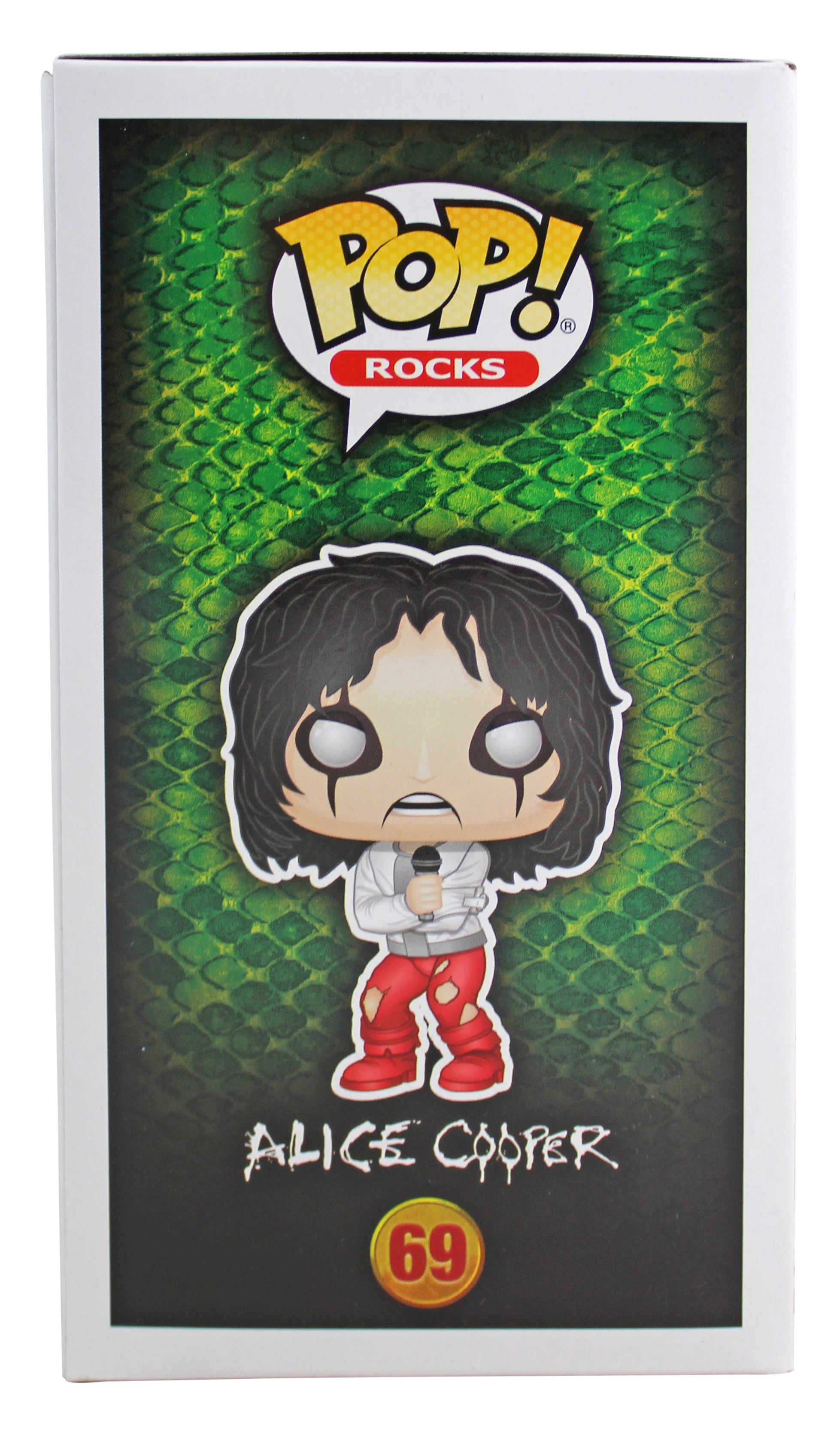 Alice Cooper "Schools Out" Signed #69 Funko Pop Vinyl Figure w/ Red Sig BAS Wit
