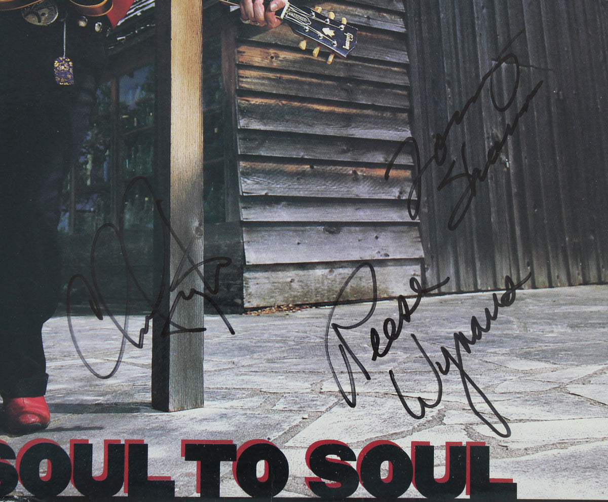 Double Trouble (3) Stevie Ray Vaughan +2 Signed Album Cover w/vinyl JSA #XX81234