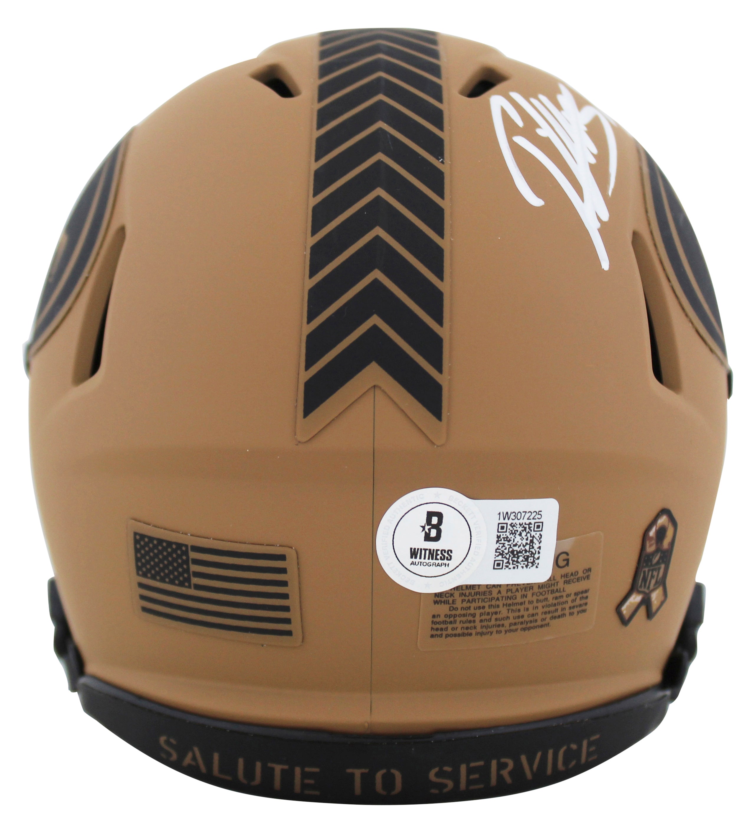 49ers Patrick Willis "HOF 24" Signed STS II Speed Mini Helmet w/ Case BAS Wit