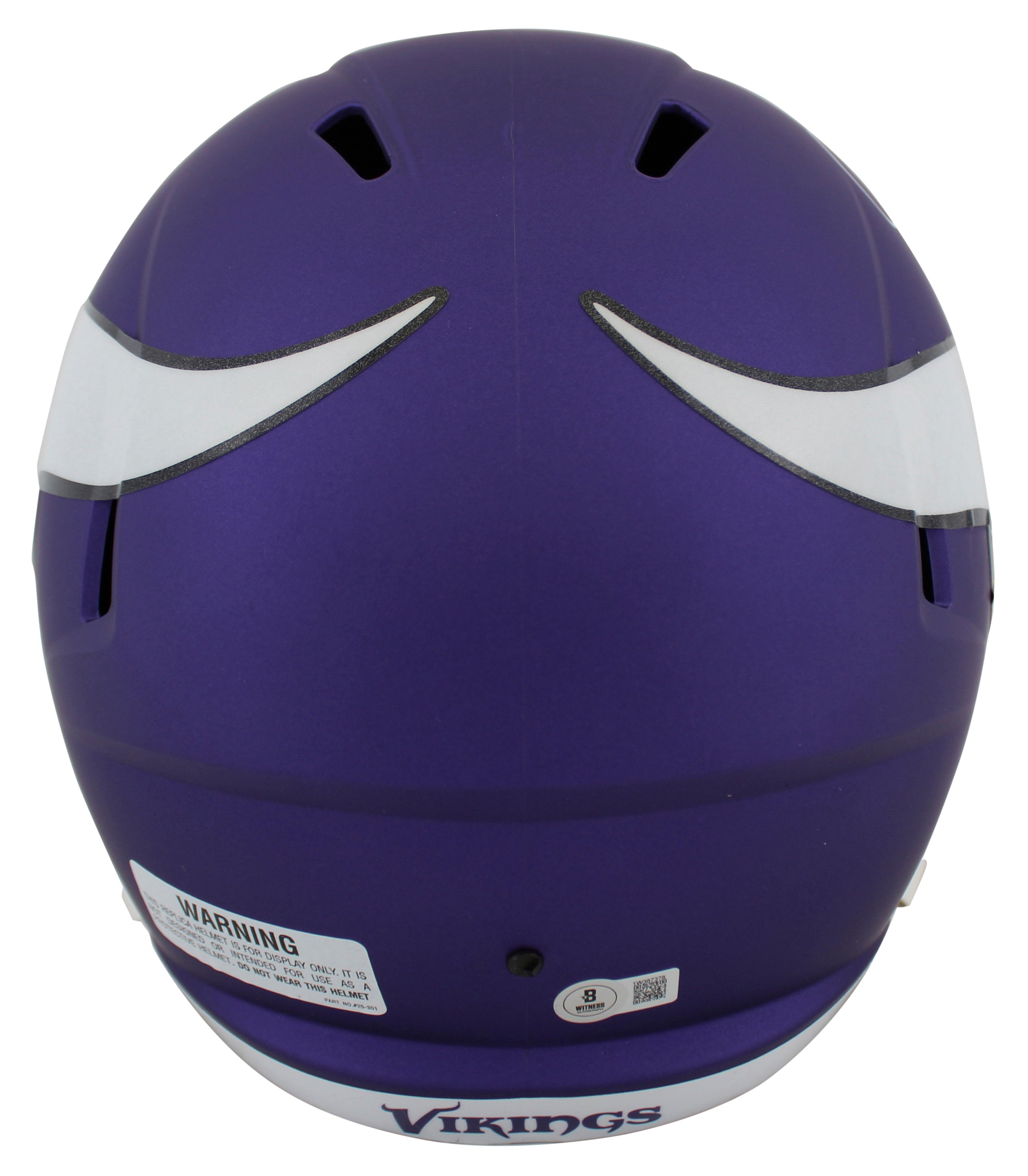 Vikings Justin Jefferson Signed Full Size Speed Rep Helmet w/ Case BAS Witnessed