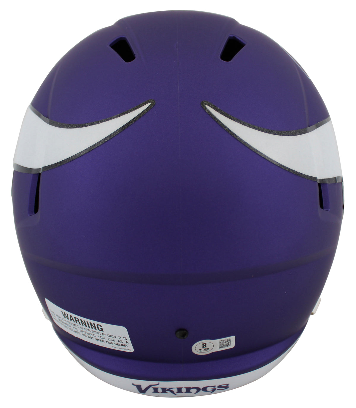 Vikings Justin Jefferson Signed Full Size Speed Rep Helmet w/ Case BAS Witnessed