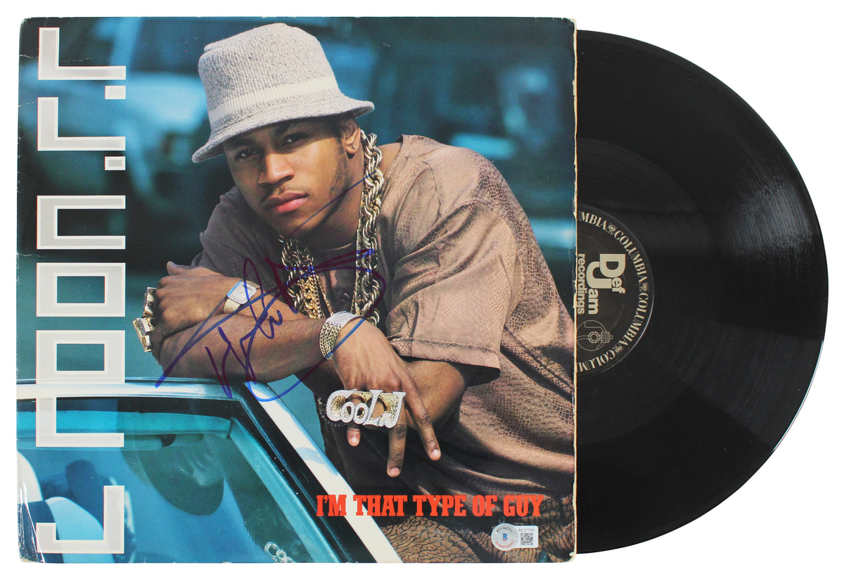 L.L. Cool J. Signed I'm That Type Of Guy Album Cover W/ Vinyl BAS #BC37740