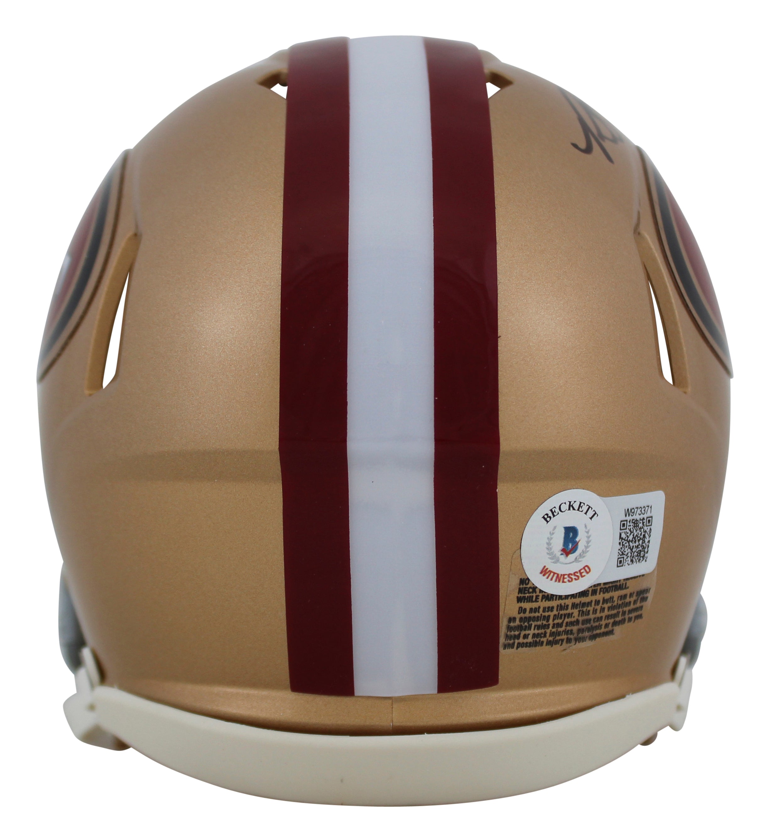 49ers Ronnie Bell Authentic Signed Speed Mini Helmet BAS Witnessed