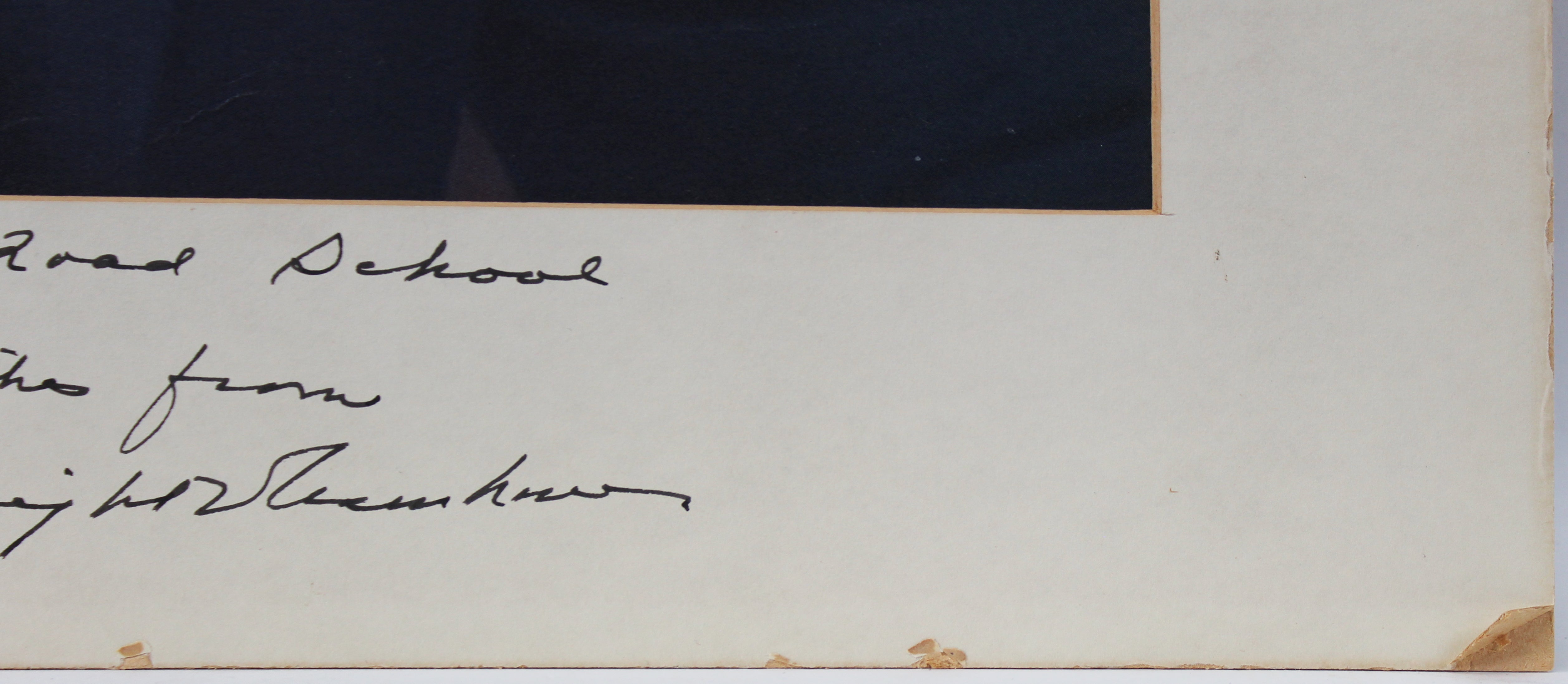 Dwight Eisenhower "Best Wishes" Authentic Signed 16x20 Matted Photo JSA #BB18153