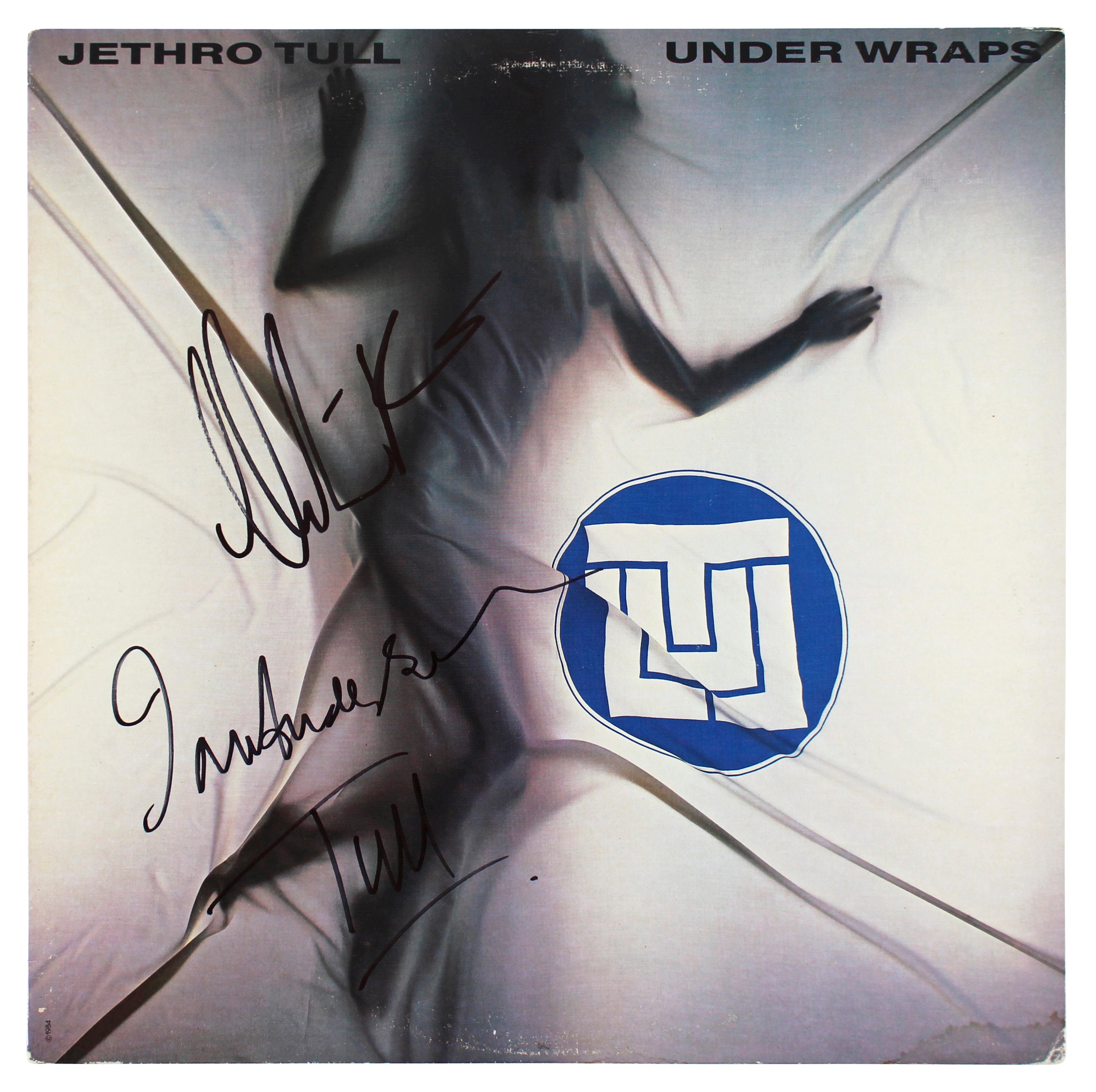 Ian Anderson & Martin Barre Jethro Tull Signed Under Wraps Album Cover BAS