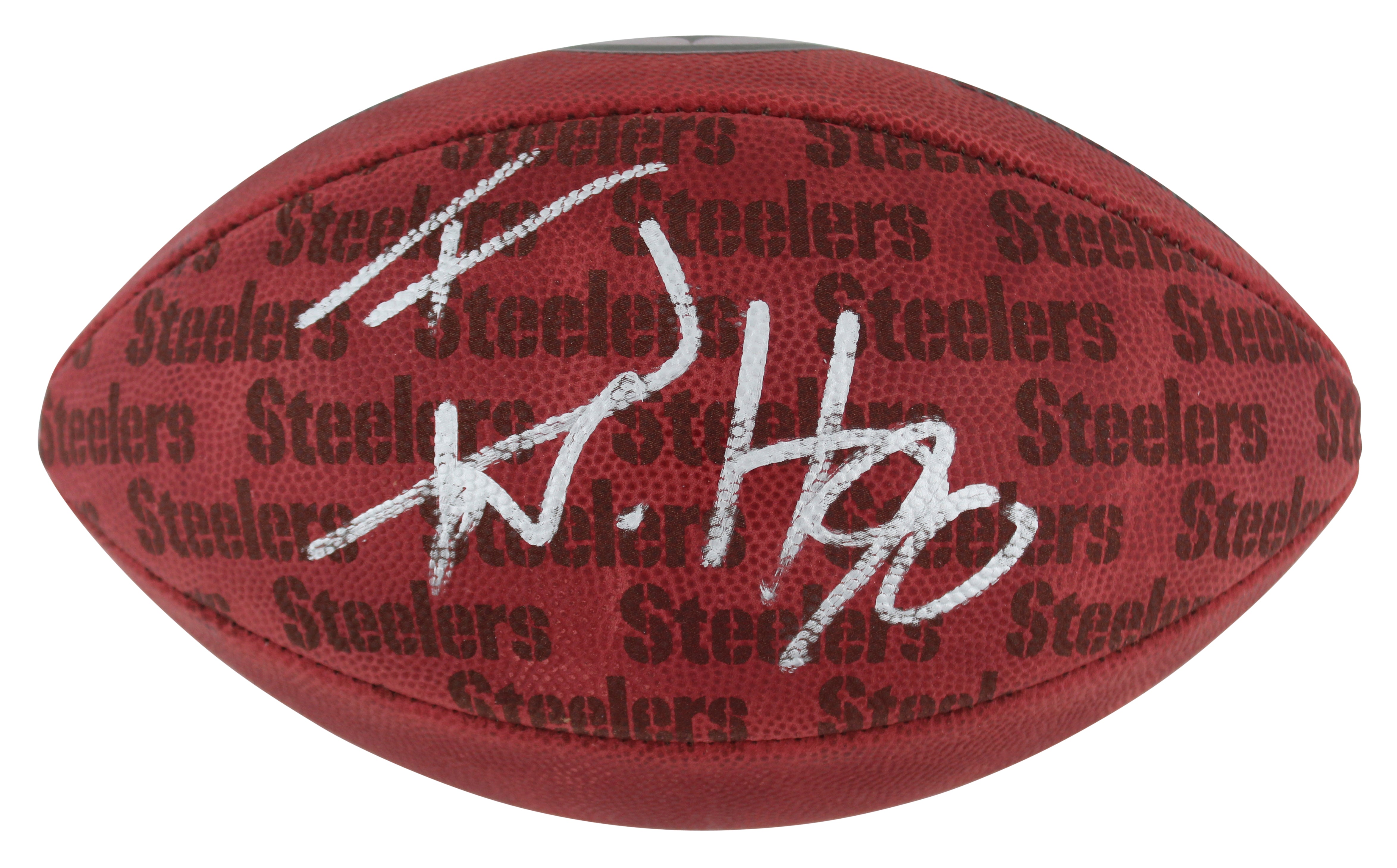 Steelers T.J. Watt Signed "The Duke" Team Showcase Nfl Football BAS Witnessed
