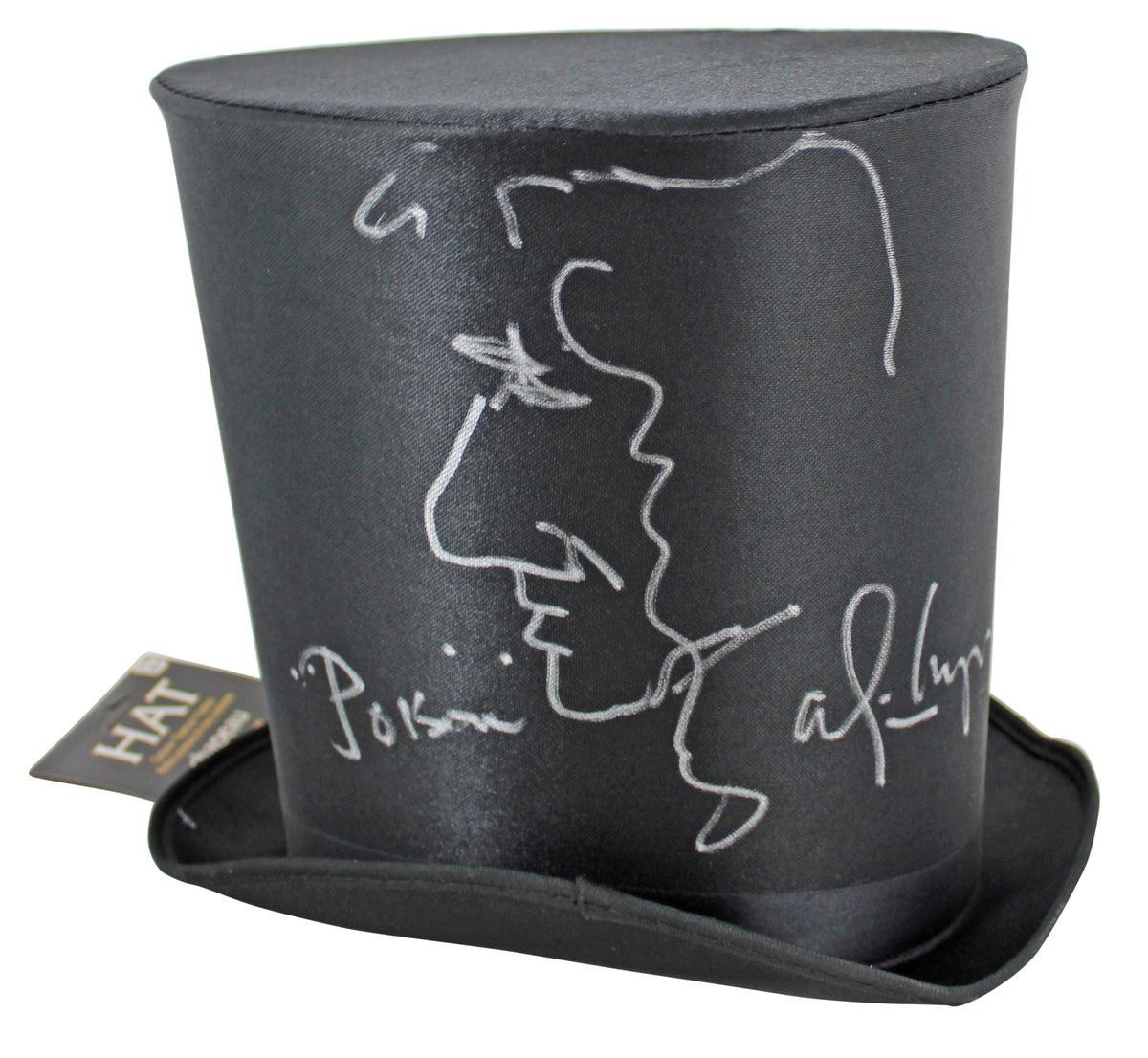 Alice Cooper Poison Signed Top Hat w/ Self Portrait Sketch BAS Witness #WC91148