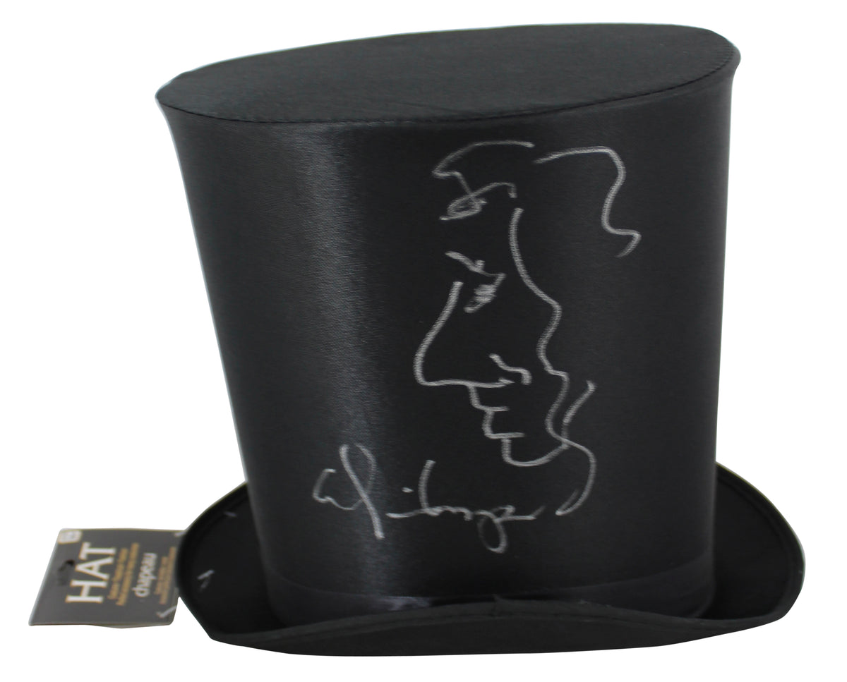 Alice Cooper Signed Costume Top Hat w/ Self Portrait Sketch BAS Witness #WC91145