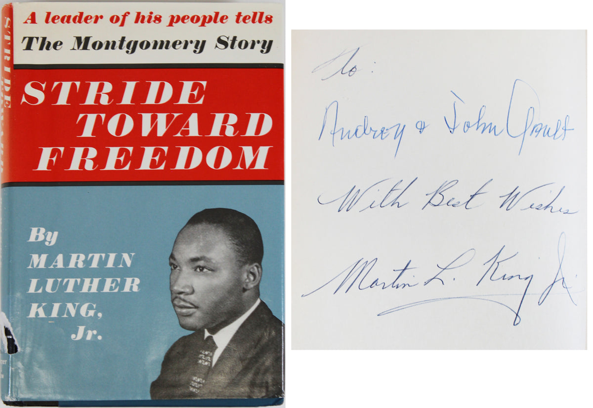 Martin Luther King Jr. Signed Stride Toward Freedom Hard Cover Book PSA #S08194