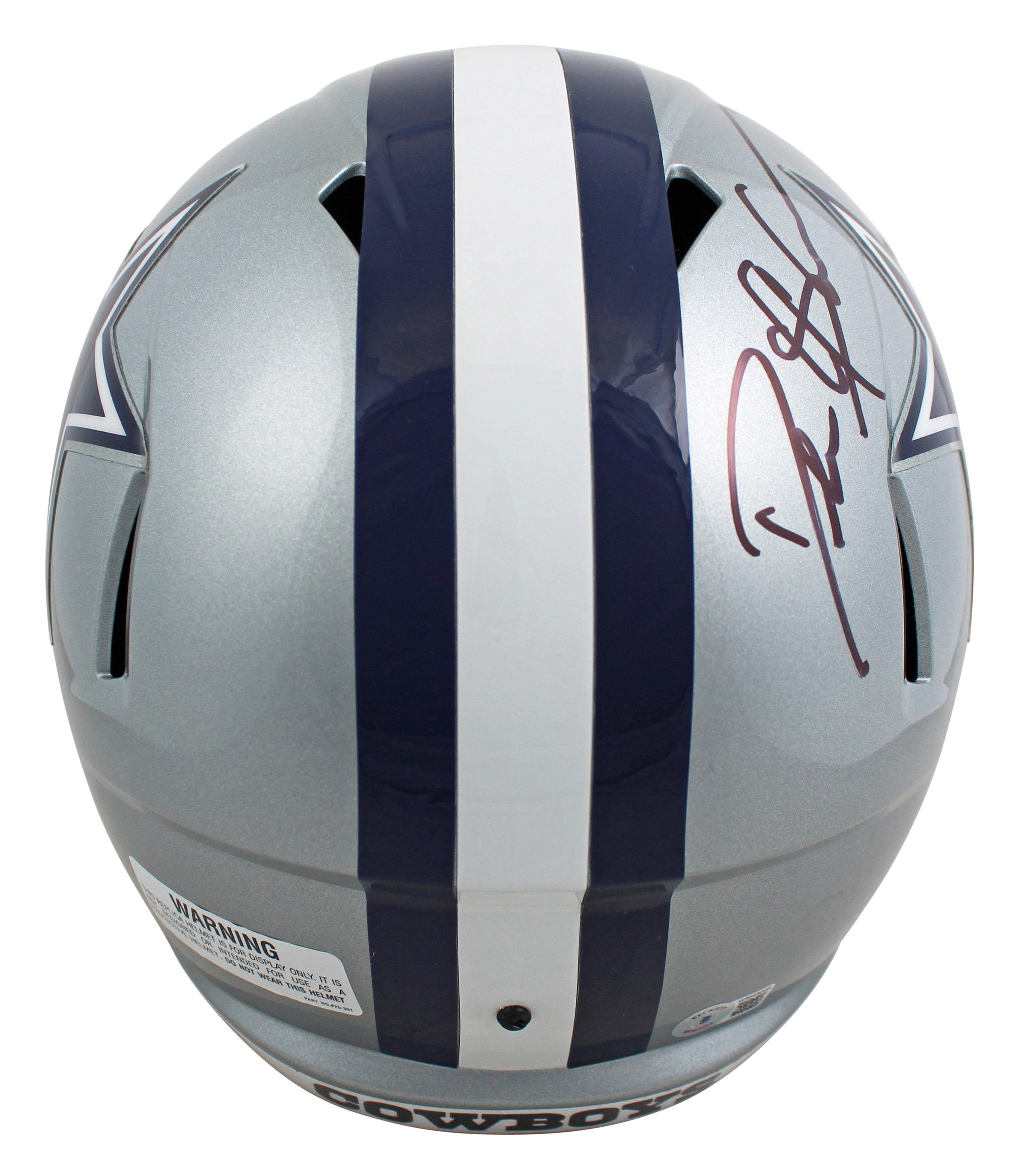 Cowboys Deion Sanders Authentic Signed Full Size Speed Rep Helmet BAS Witnessed