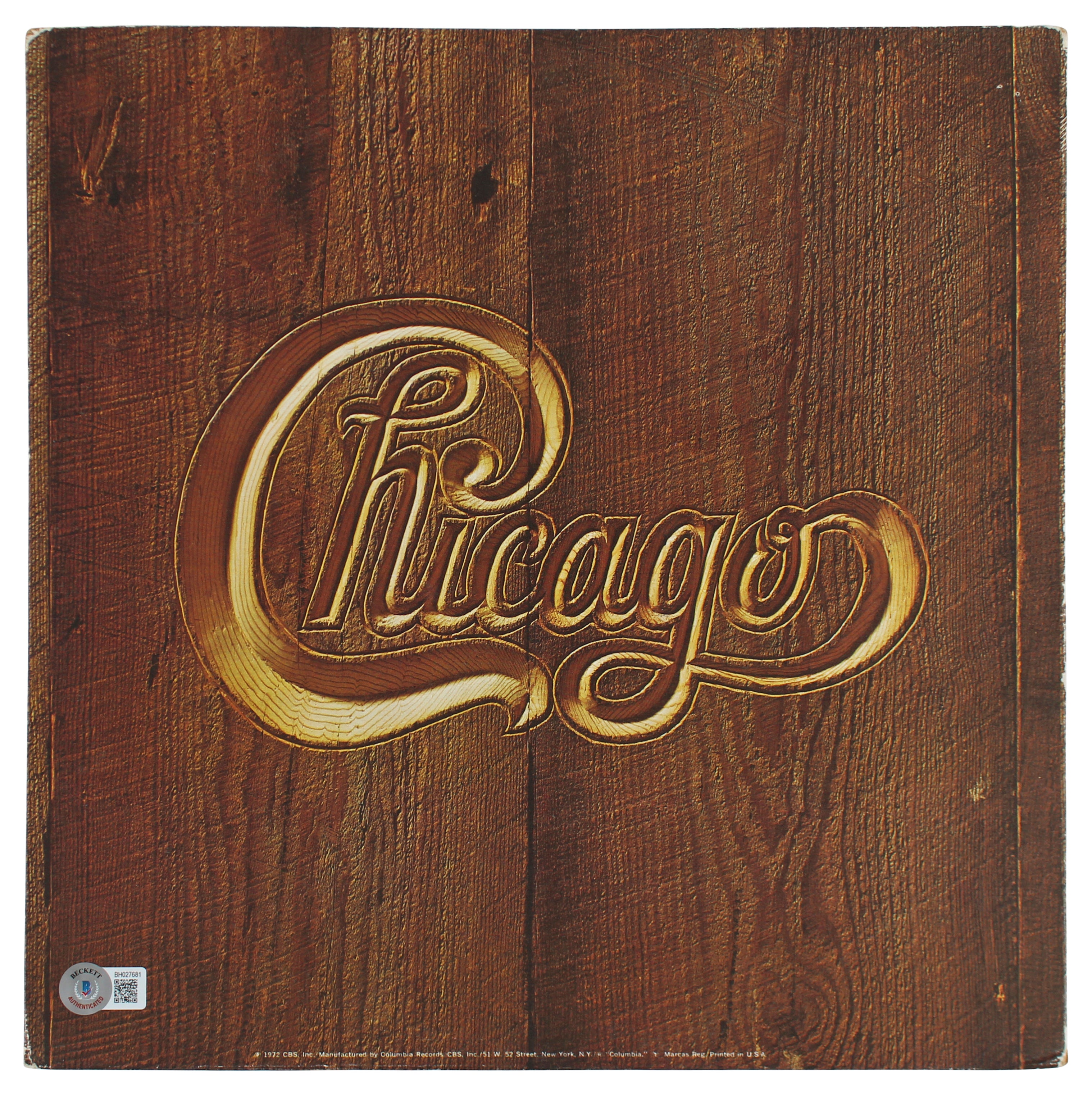 Wally Reyes Chicago Authentic Signed Chicago V Album Cover BAS #BH027681