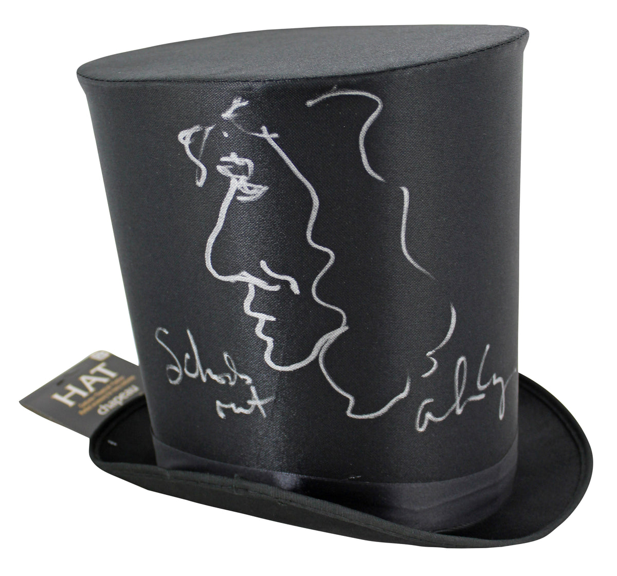 Alice Cooper "School's Out" Signed Top Hat w/ Self Portrait Sketch BAS #WC91131