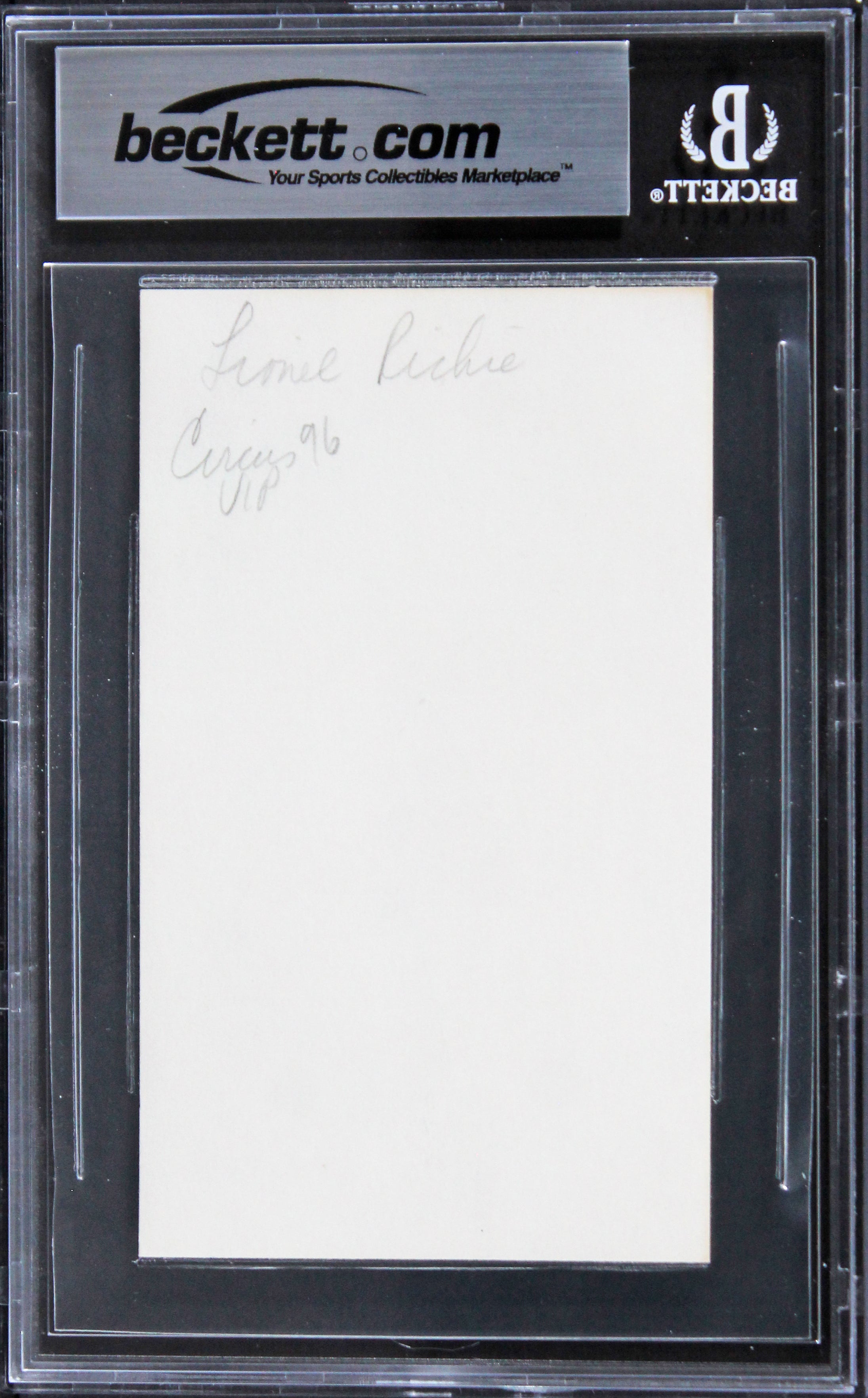 Lionel Richie American Idol Authentic Signed 3x5 Index Card BAS Slabbed 2