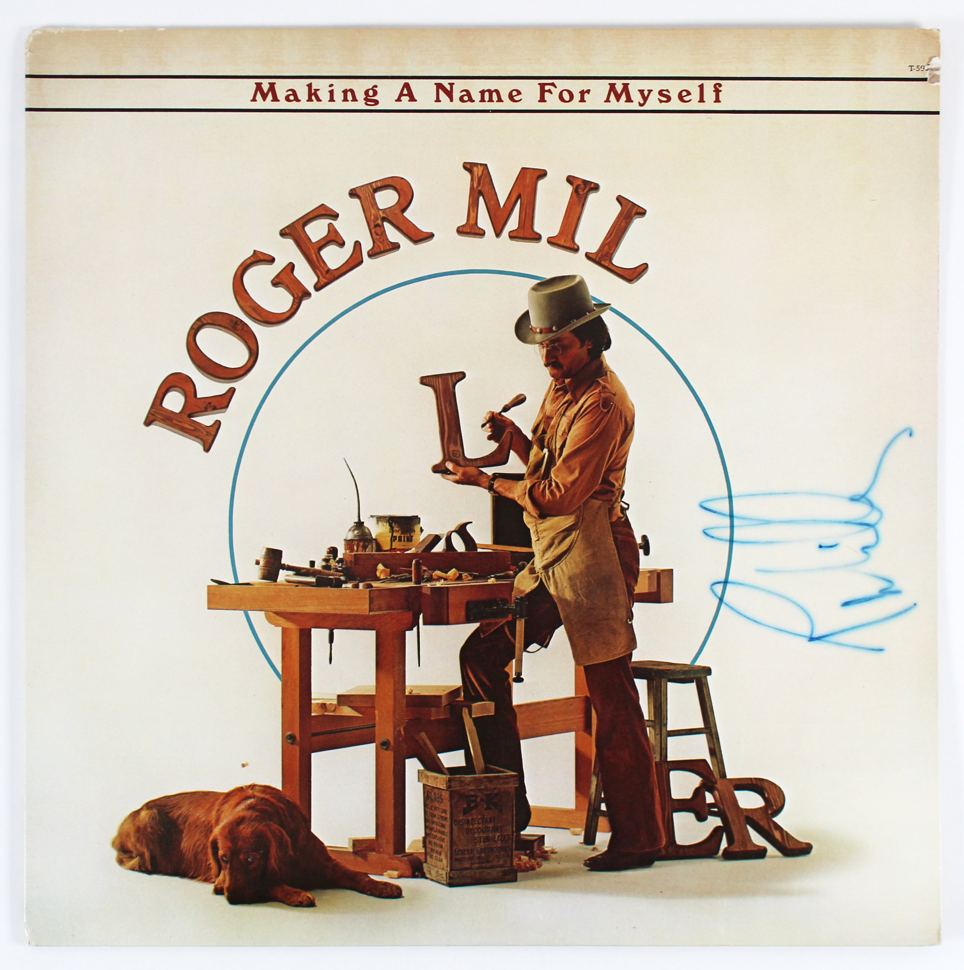 Roger Miller Authentic Signed Making A Name For Myself Album Cover BAS #BH027676