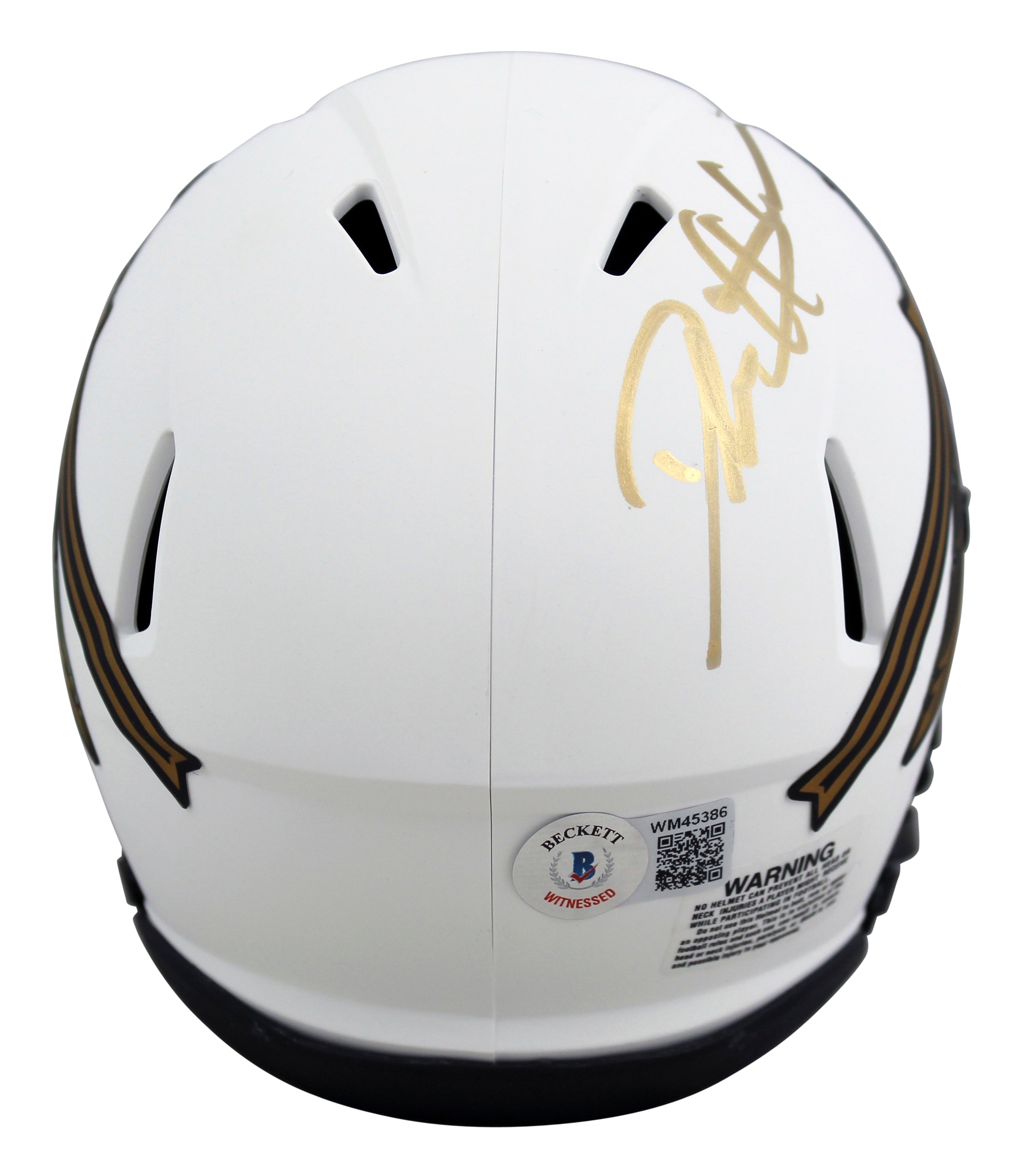 Florida State Deion Sanders Signed Lunar Speed Mini Helmet BAS Witnessed